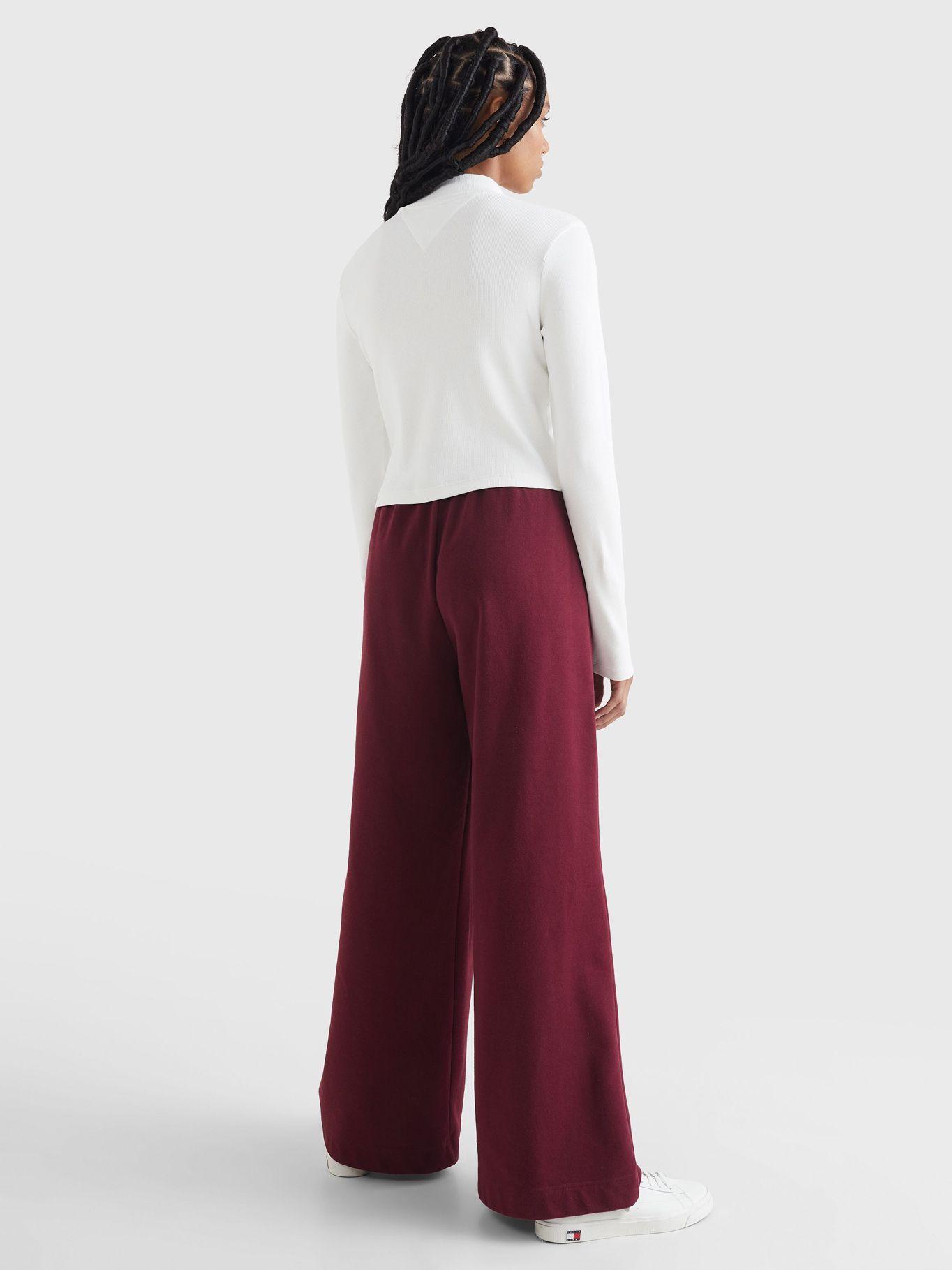 Polera Baby Crop Signature Logo Blanco Tommy Jeans-2