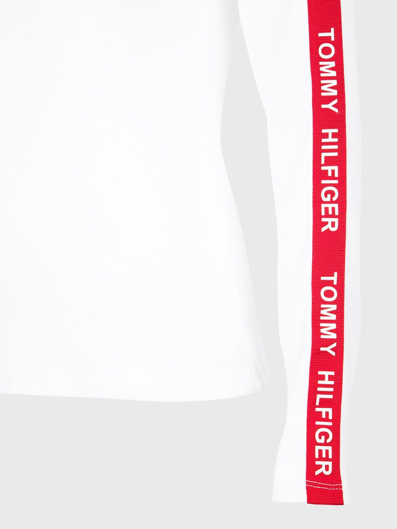 Polera Con Cuello Alto Color Block Blanco Tommy Hilfiger-3
