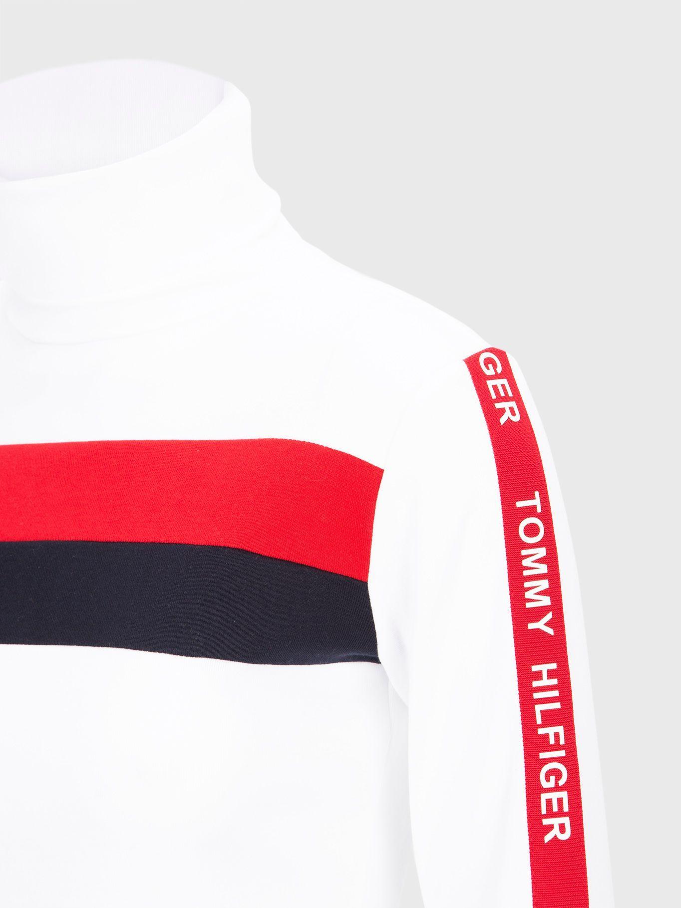 Polera Con Cuello Alto Color Block Blanco Tommy Hilfiger-2