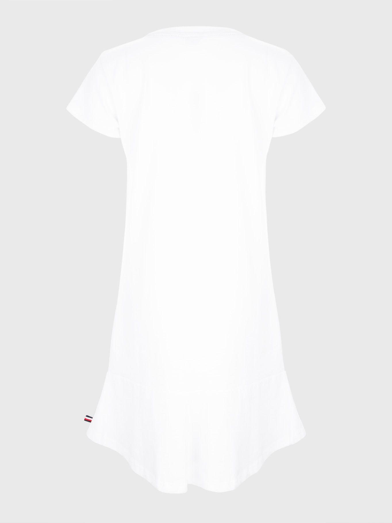 Vestido Camisero Con Vuelos Blanco Tommy Hilfiger-1