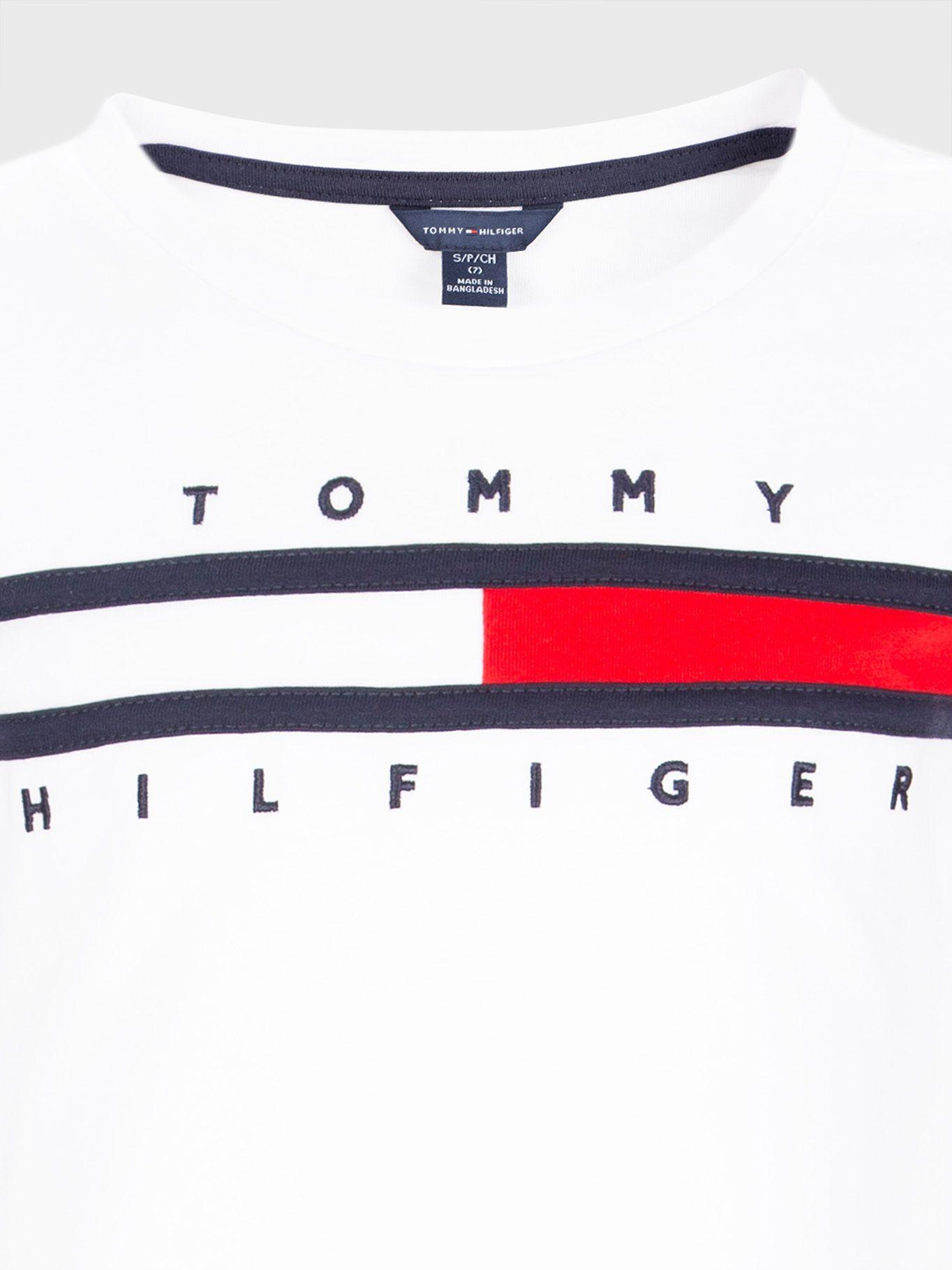 Vestido Camisero Con Vuelos Blanco Tommy Hilfiger-2