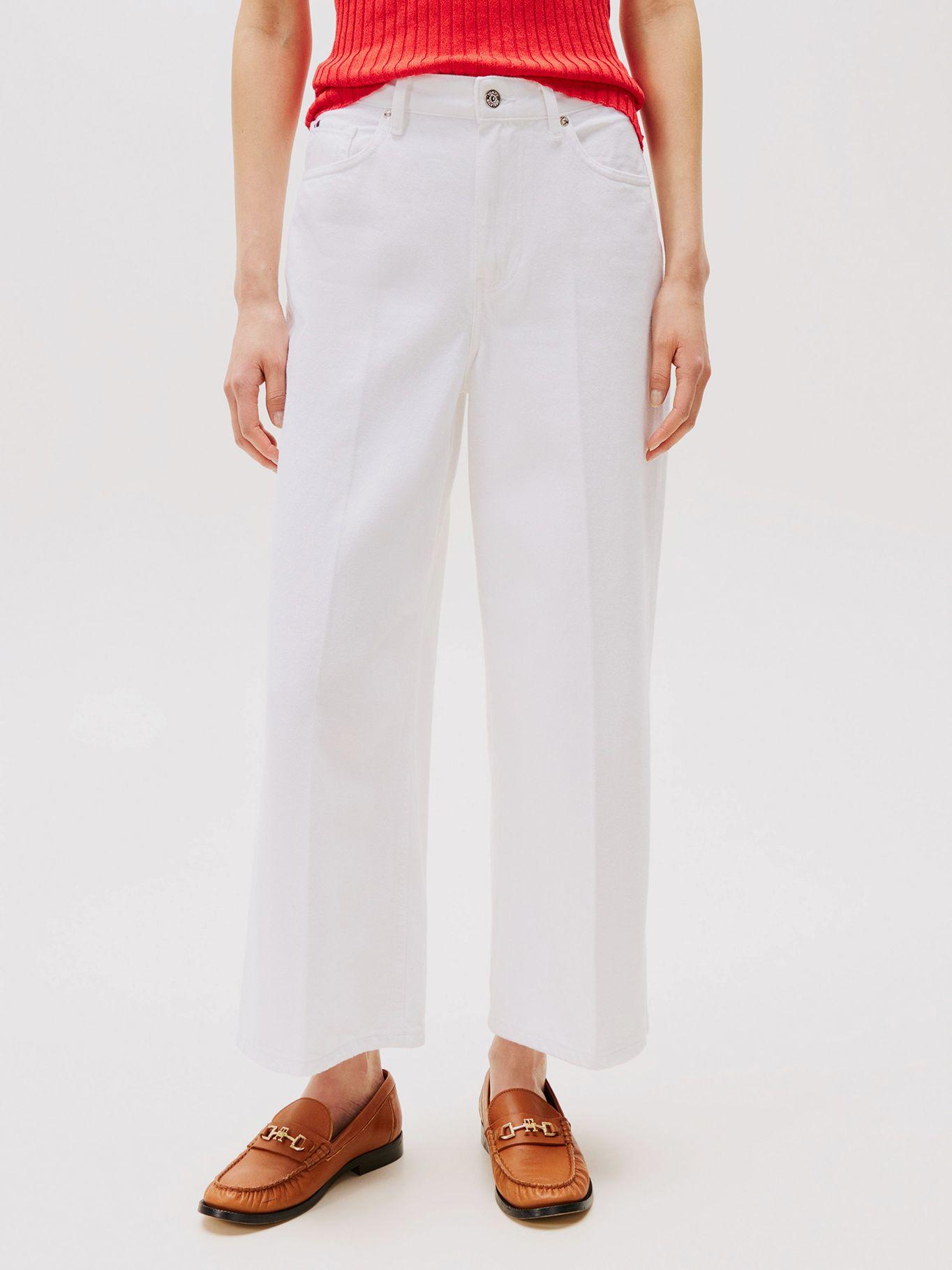 Jeans Wide Leg De Talle Alto Blanco Tommy Hilfiger-1