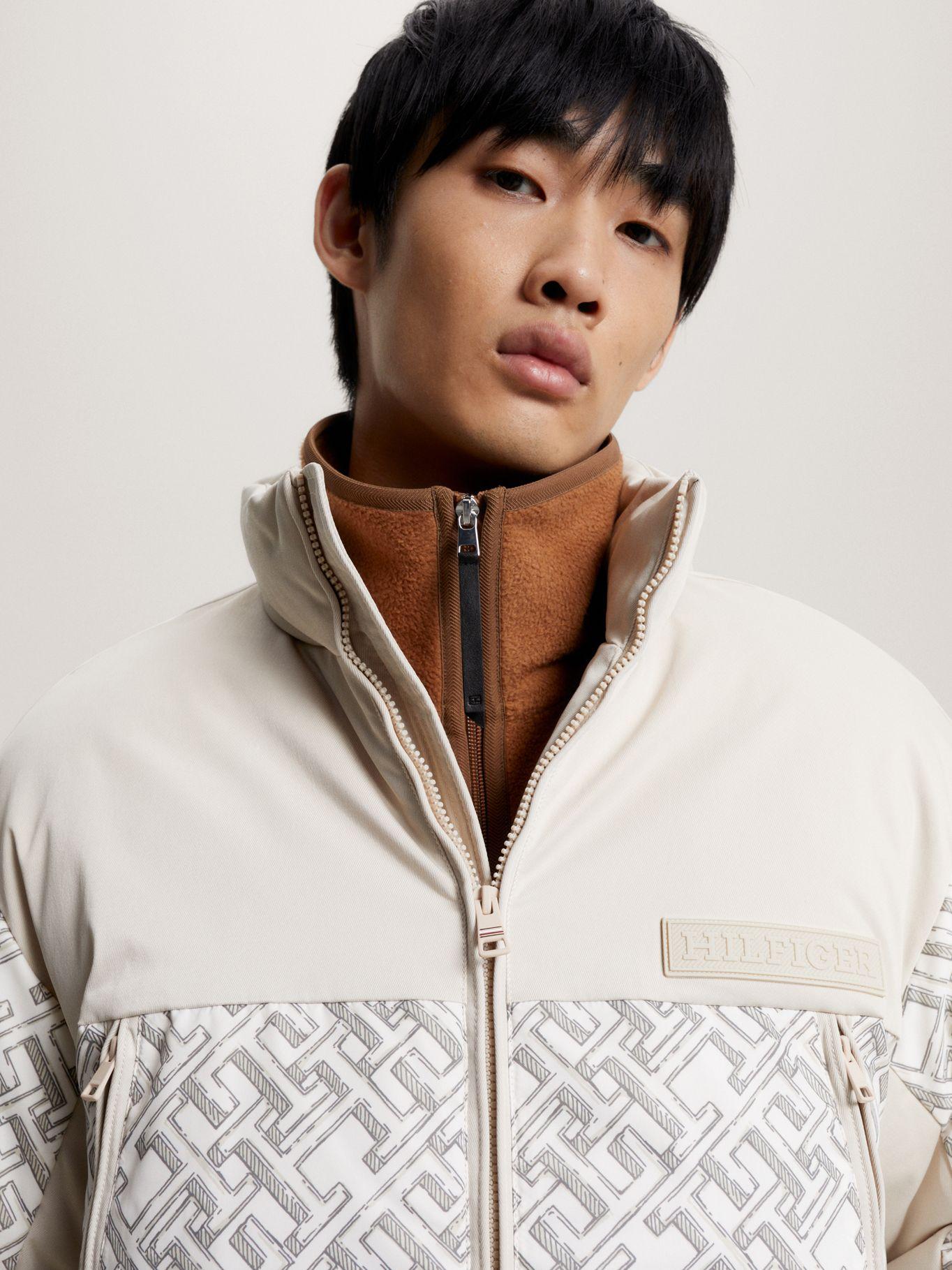 Parka Acolchada Monogram Beige Tommy Hilfiger-3