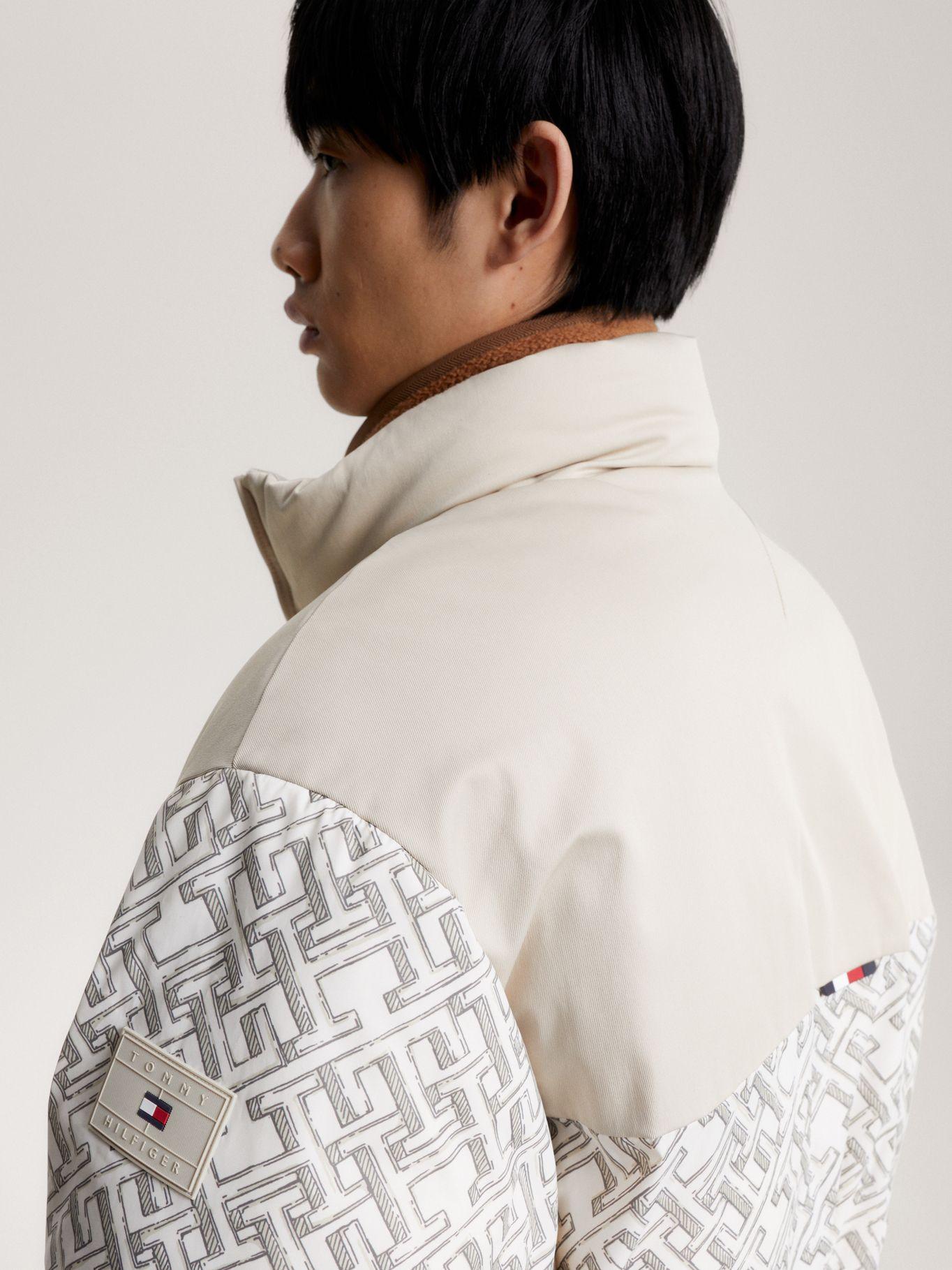 Parka Acolchada Monogram Beige Tommy Hilfiger-4