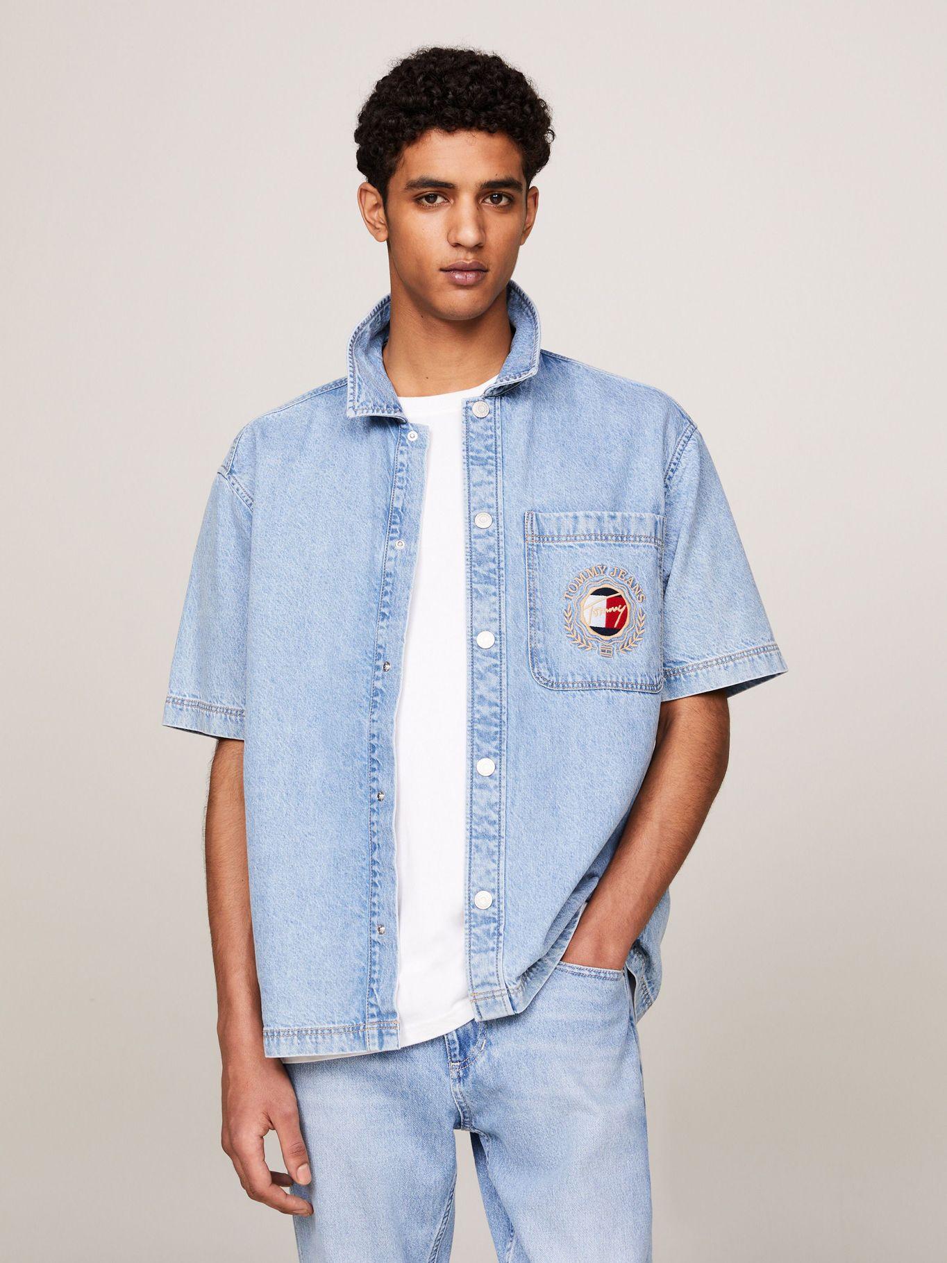 Sobrecamisa Explorer Luxe Con Logo Celeste Tommy Jeans-0