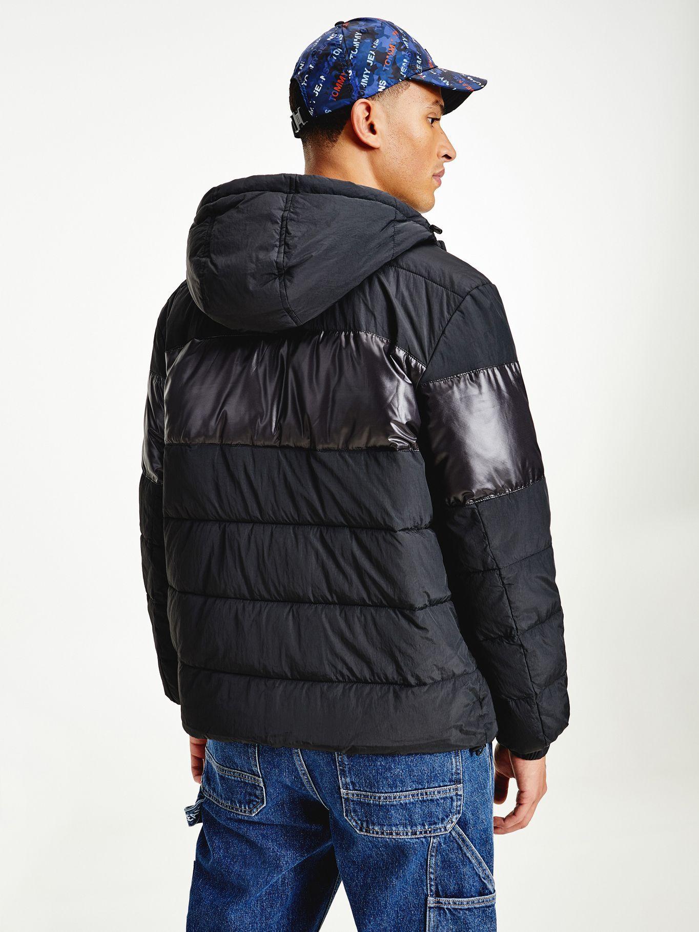 Chaqueta Tonal Blocking Negro Tommy Jeans F2-1