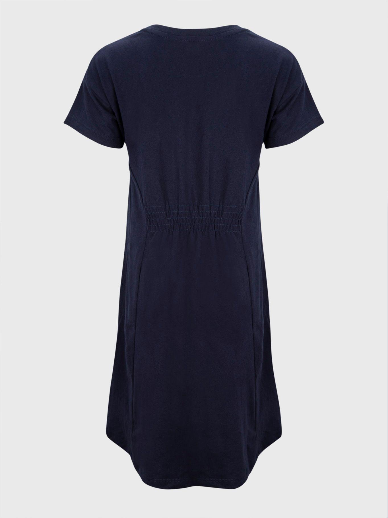 Vestido Ccamiseta Circle Logo Azul Tommy Hilfiger-1