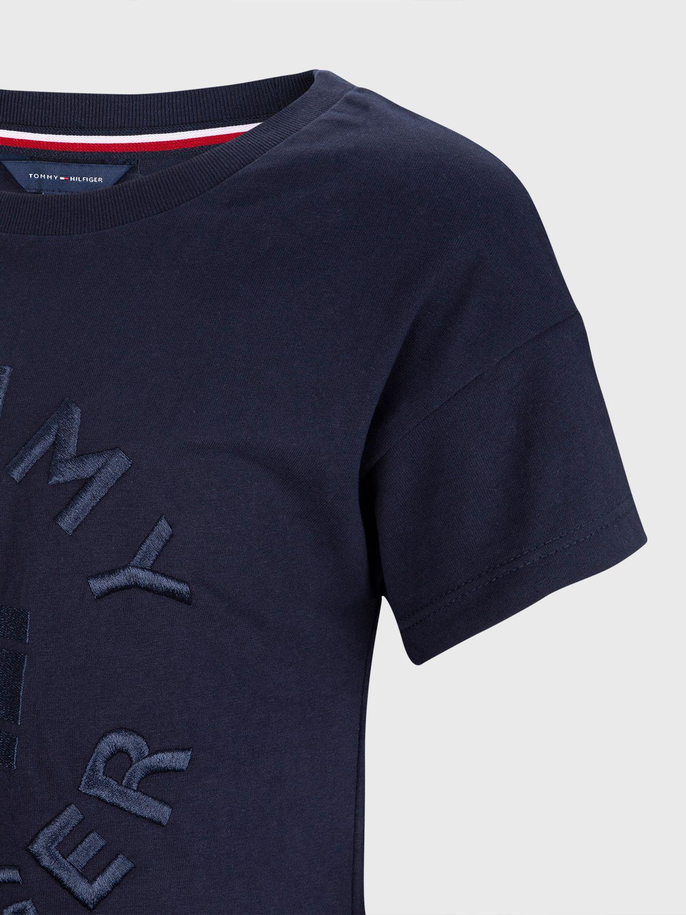Vestido Ccamiseta Circle Logo Azul Tommy Hilfiger-3