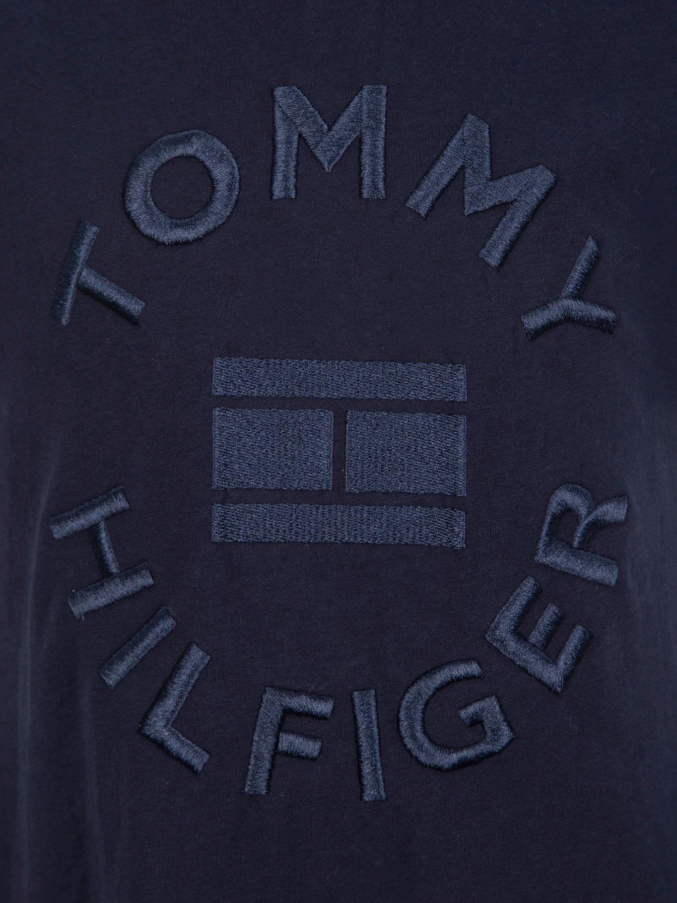 Vestido Ccamiseta Circle Logo Azul Tommy Hilfiger-2