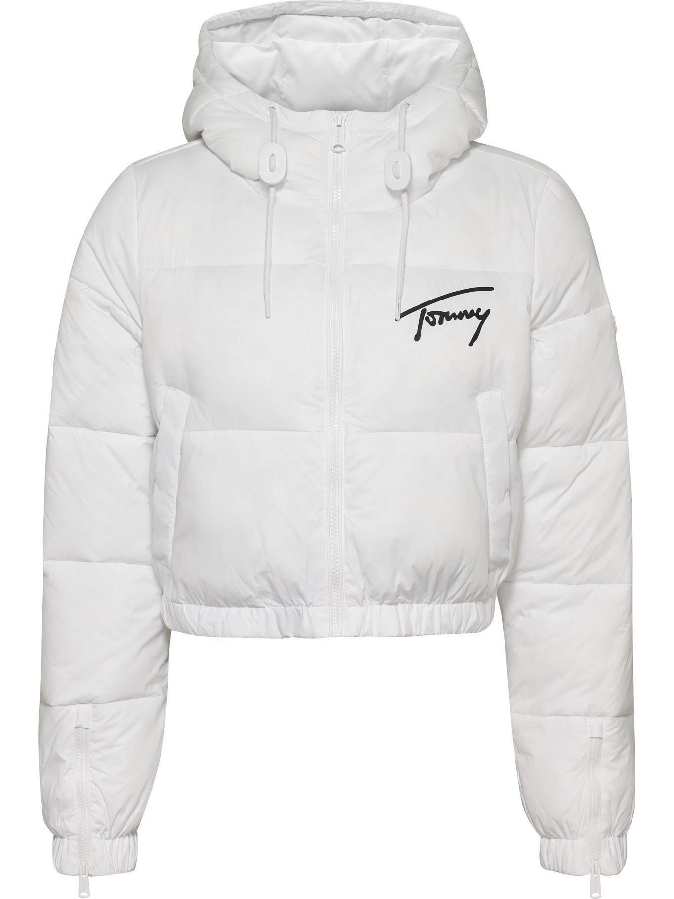 Chaqueta Cropped Signature Logo Blanco Tommy Hilfiger-0