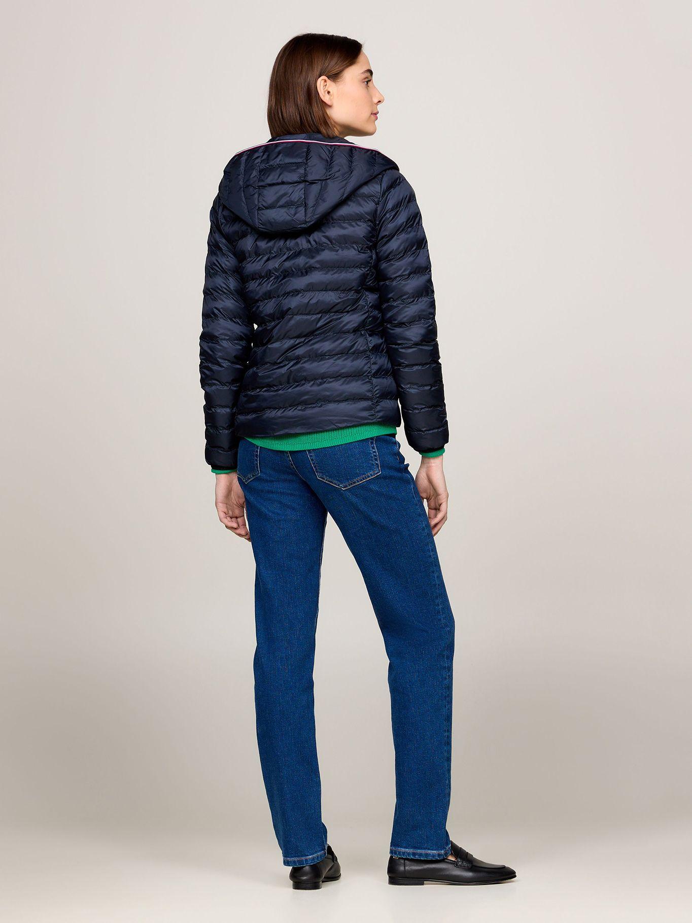 Parka Acolchada Con Logo Bordado Azul Tommy Hilfiger-2