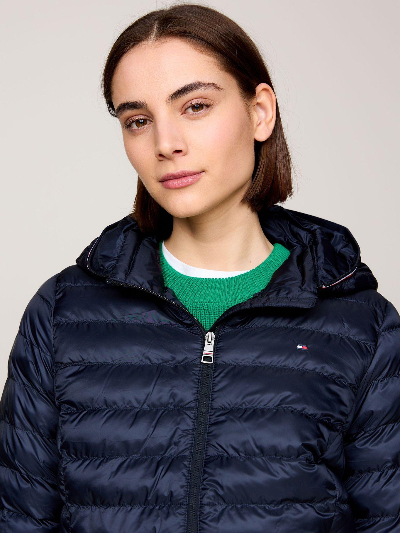 Parka Acolchada Con Logo Bordado Azul Tommy Hilfiger-3