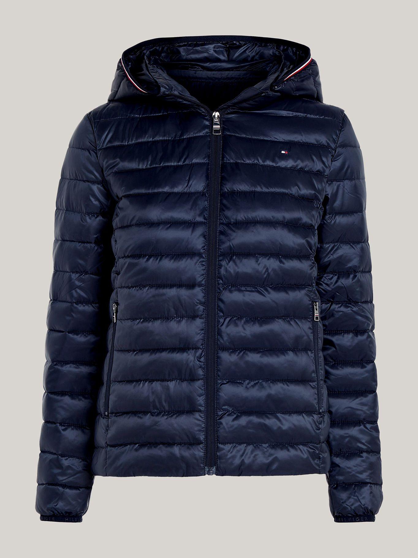 Parka Acolchada Con Logo Bordado Azul Tommy Hilfiger-5