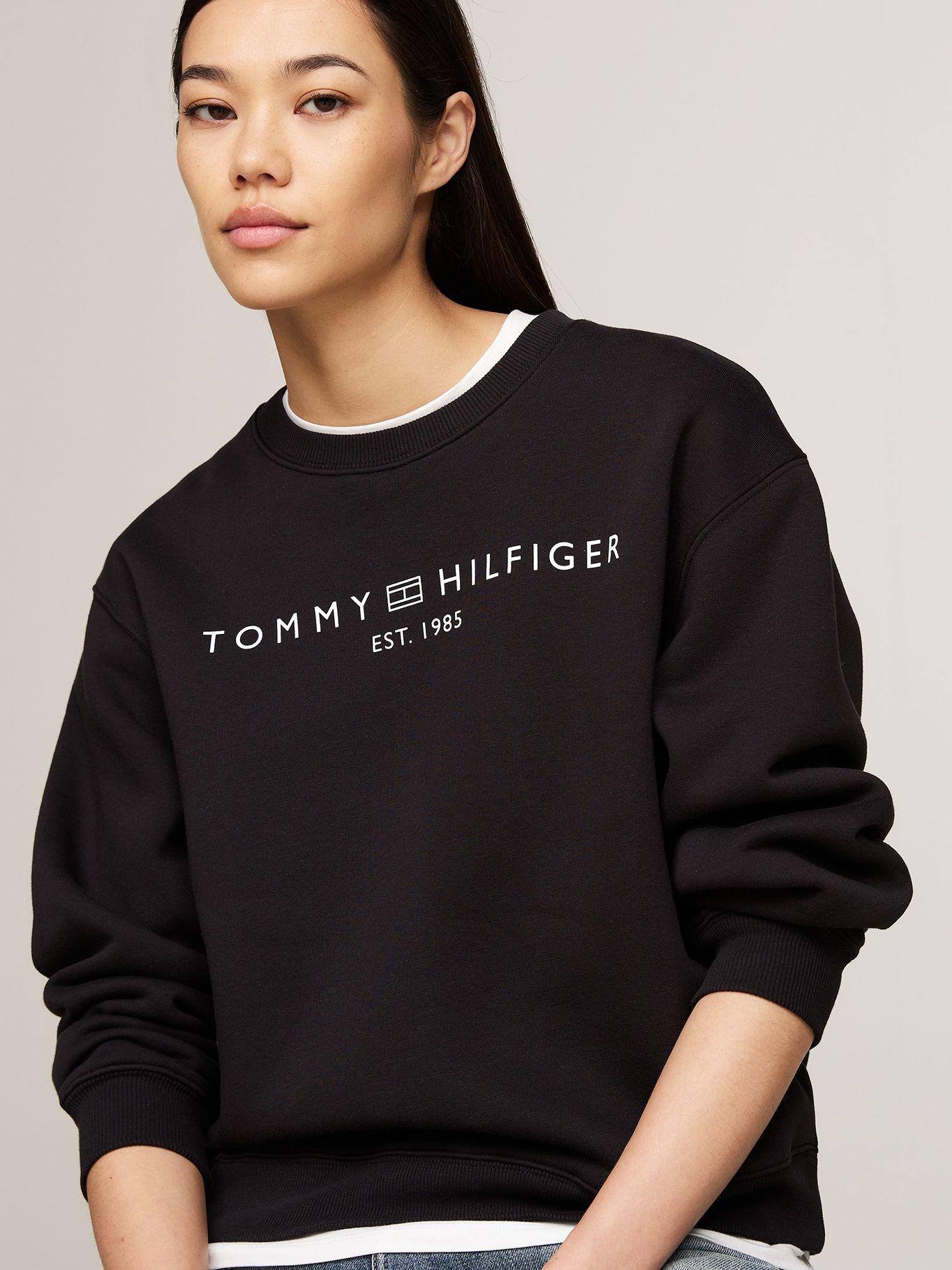Polerón Modern Con Logo Negro Tommy Hilfiger-3