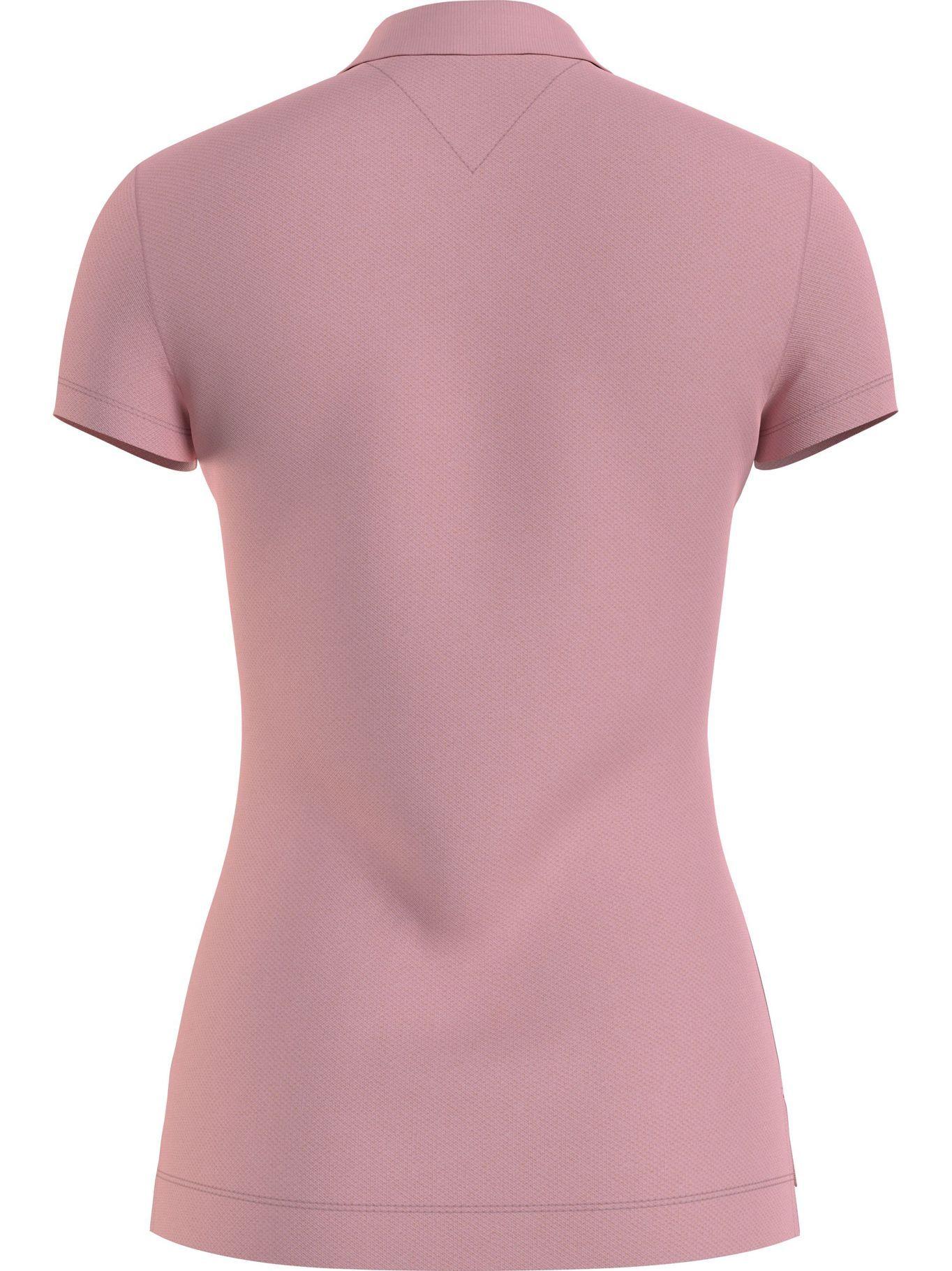 Polo Básica Slim Fit Rosado Tommy Hilfiger F2-1