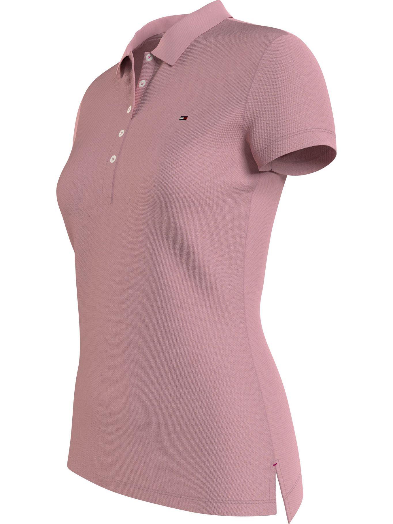 Polo Básica Slim Fit Rosado Tommy Hilfiger F2-2