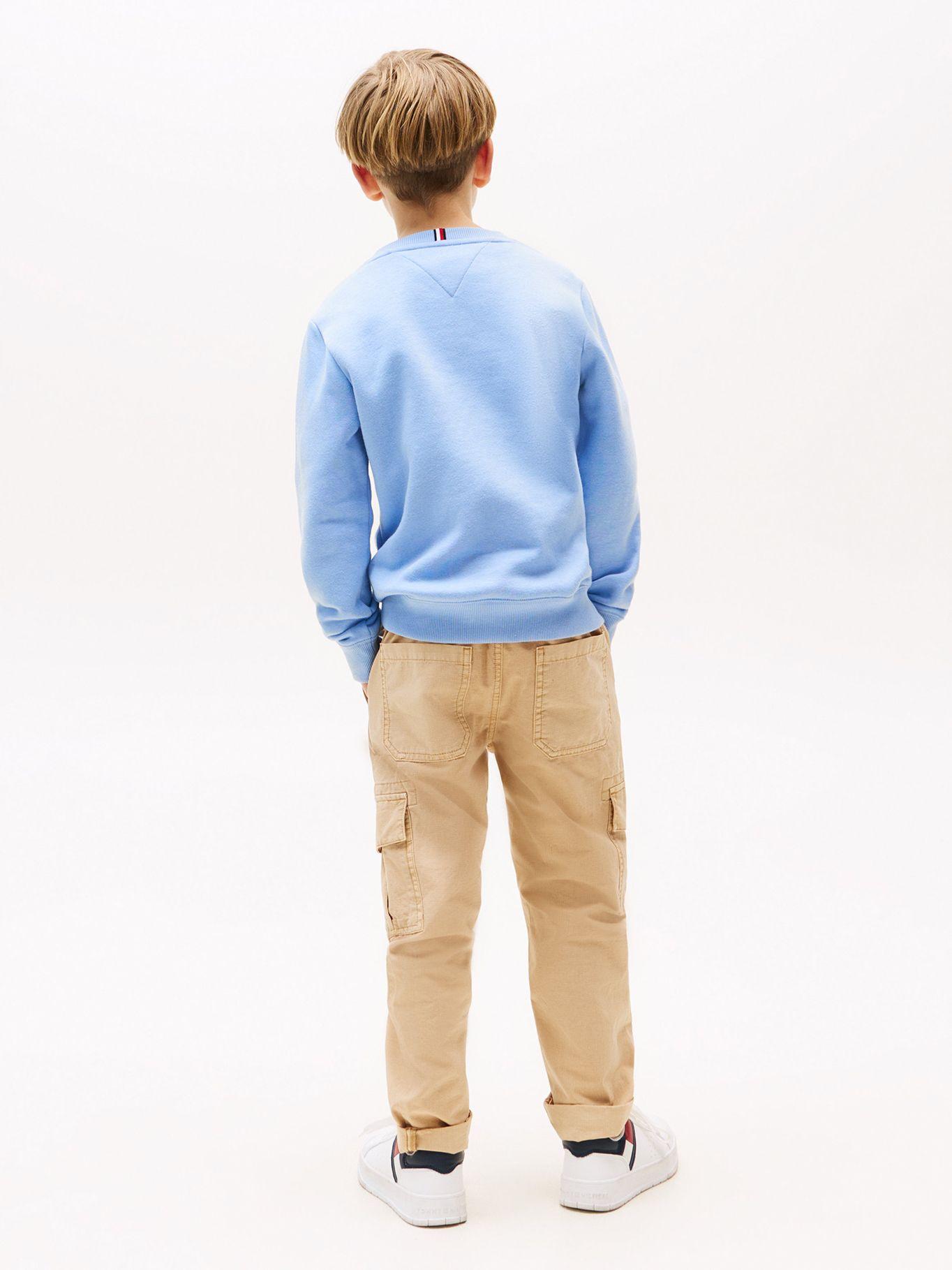 Polerón De Niño Logo Signature Celeste Tommy Hilfiger-2