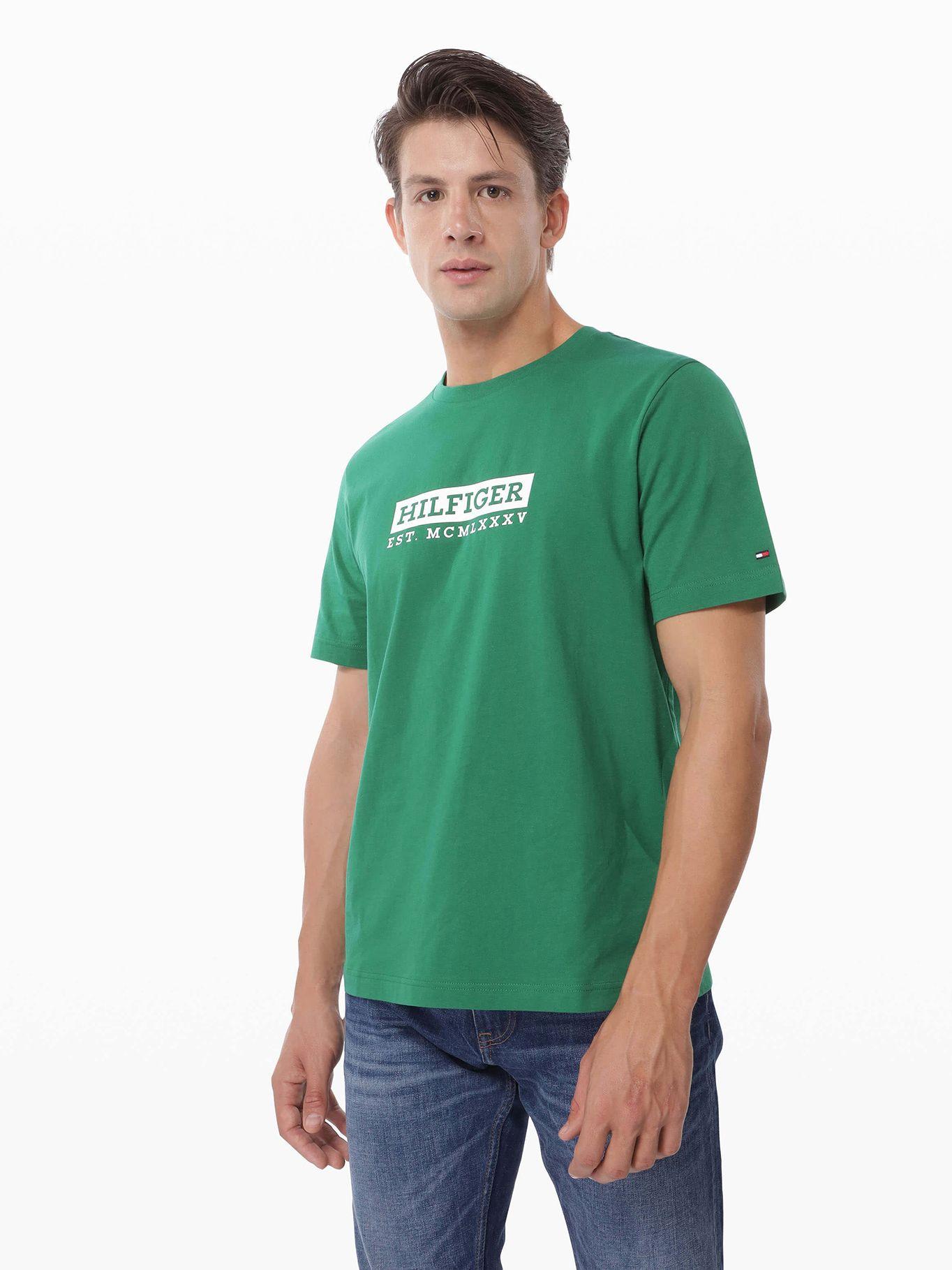Polera Colour To Colour Logo Verde Tommy Hilfiger-0