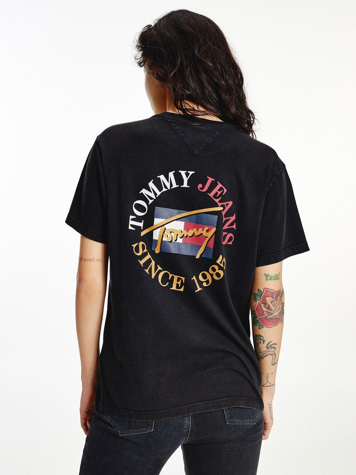 Polera Relaxed Vintage Negro Tommy Jeans A2-1