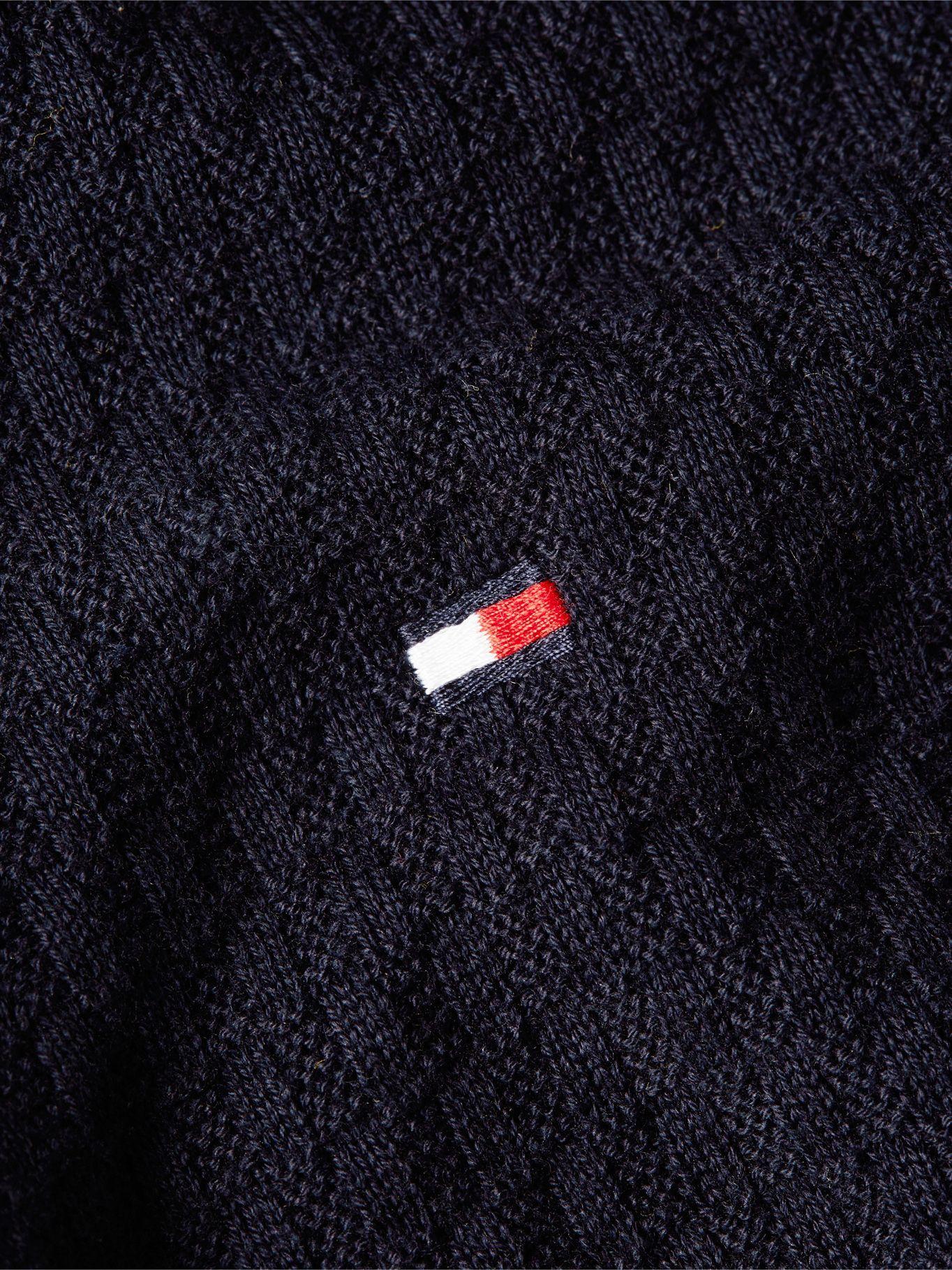 Cárdigan Structure Con Cierre Azul Tommy Hilfiger-2