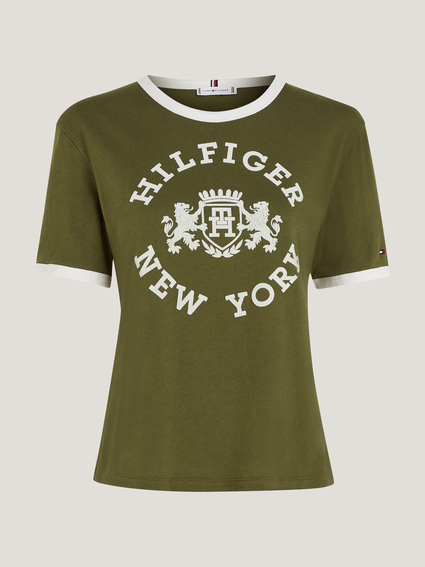 Polera Varsity Logo Aterciopelado Verde Tommy Hilfiger-4