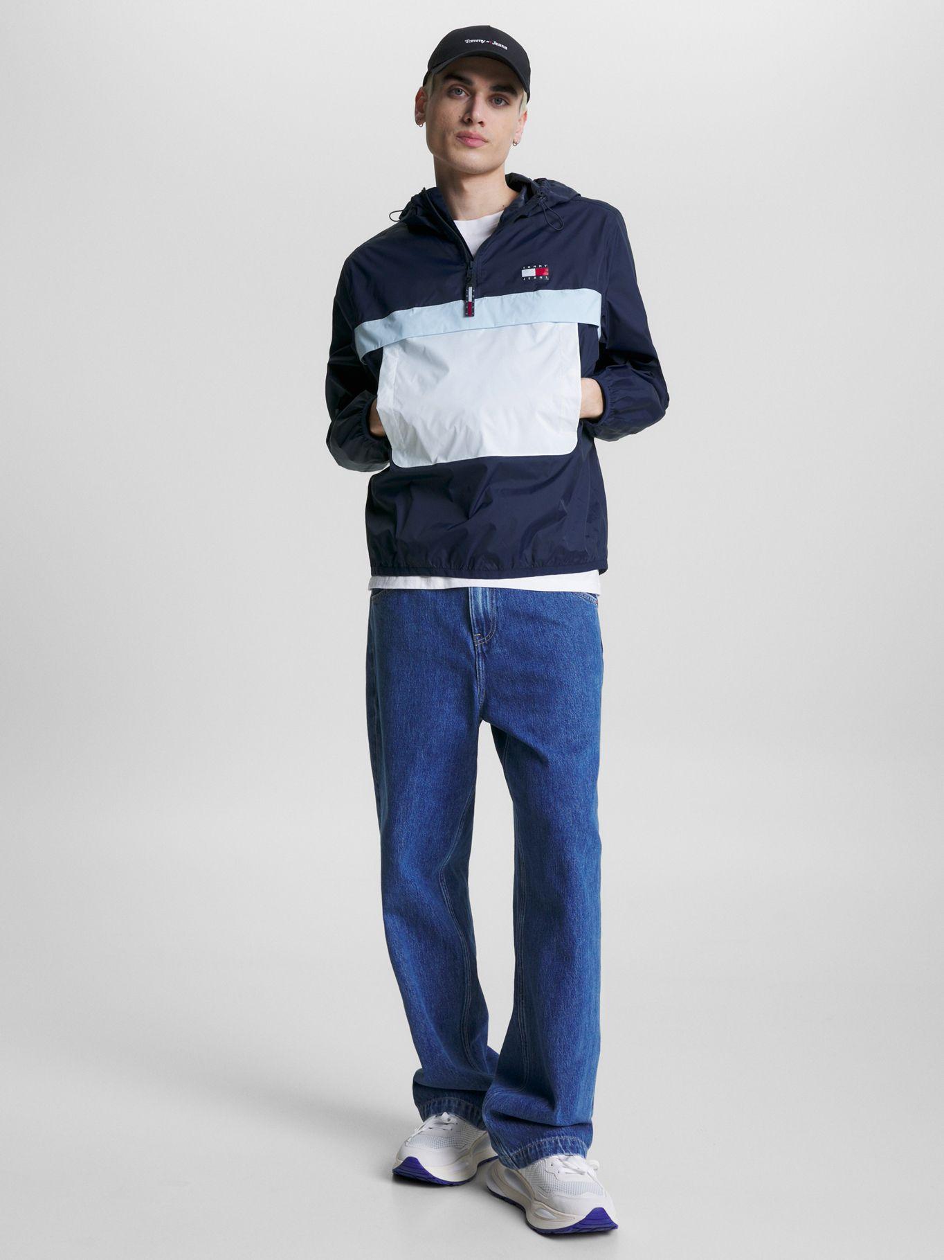 Cortavientos Plegable Color Block Azul Tommy Jeans-1