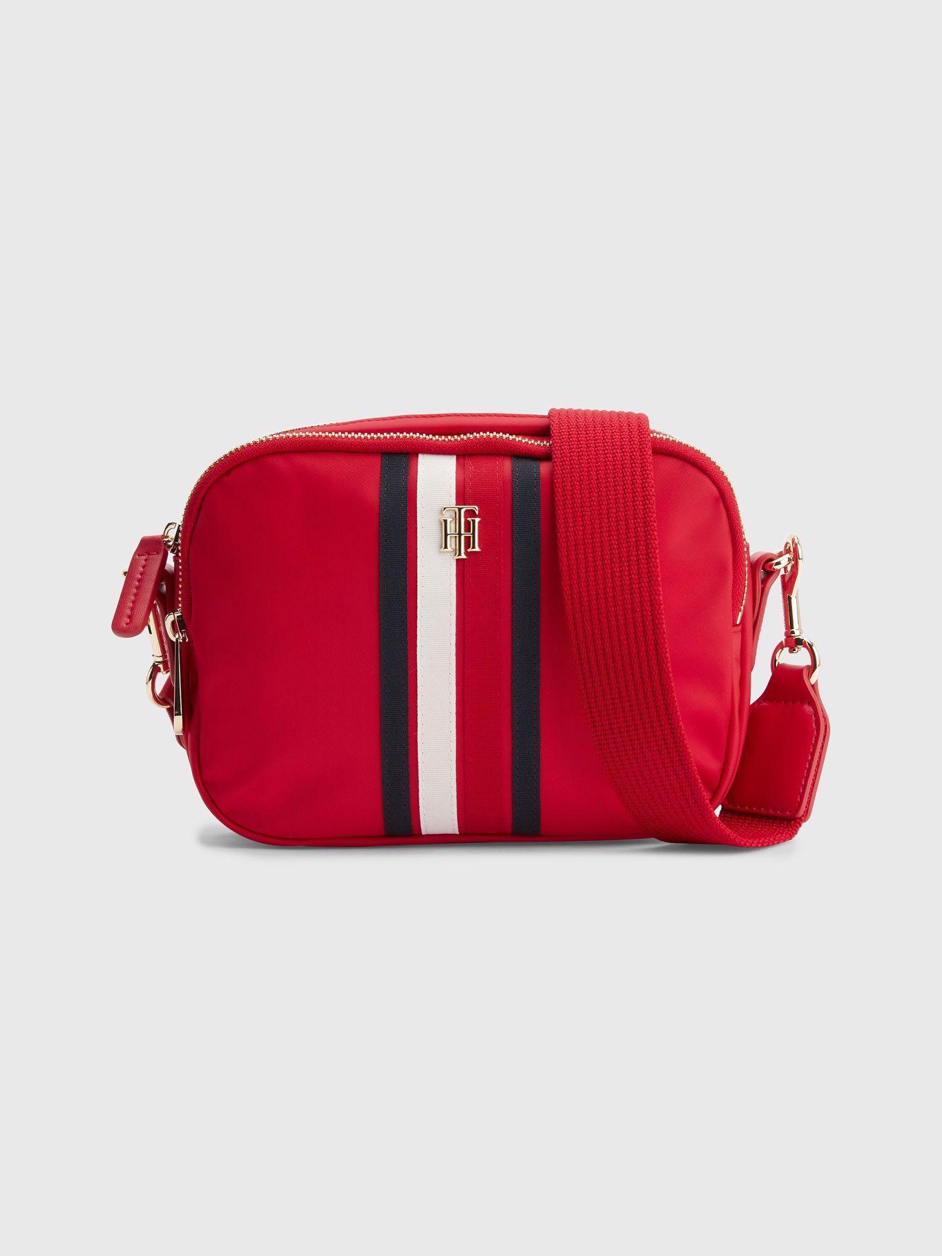 Cartera Poppy Global Stripe Rojo Tommy Hilfiger-0