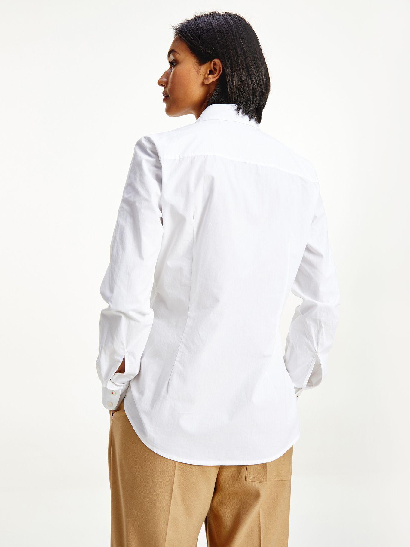 Camisa Th Bordado Blanco Tommy Hilfiger F2-1