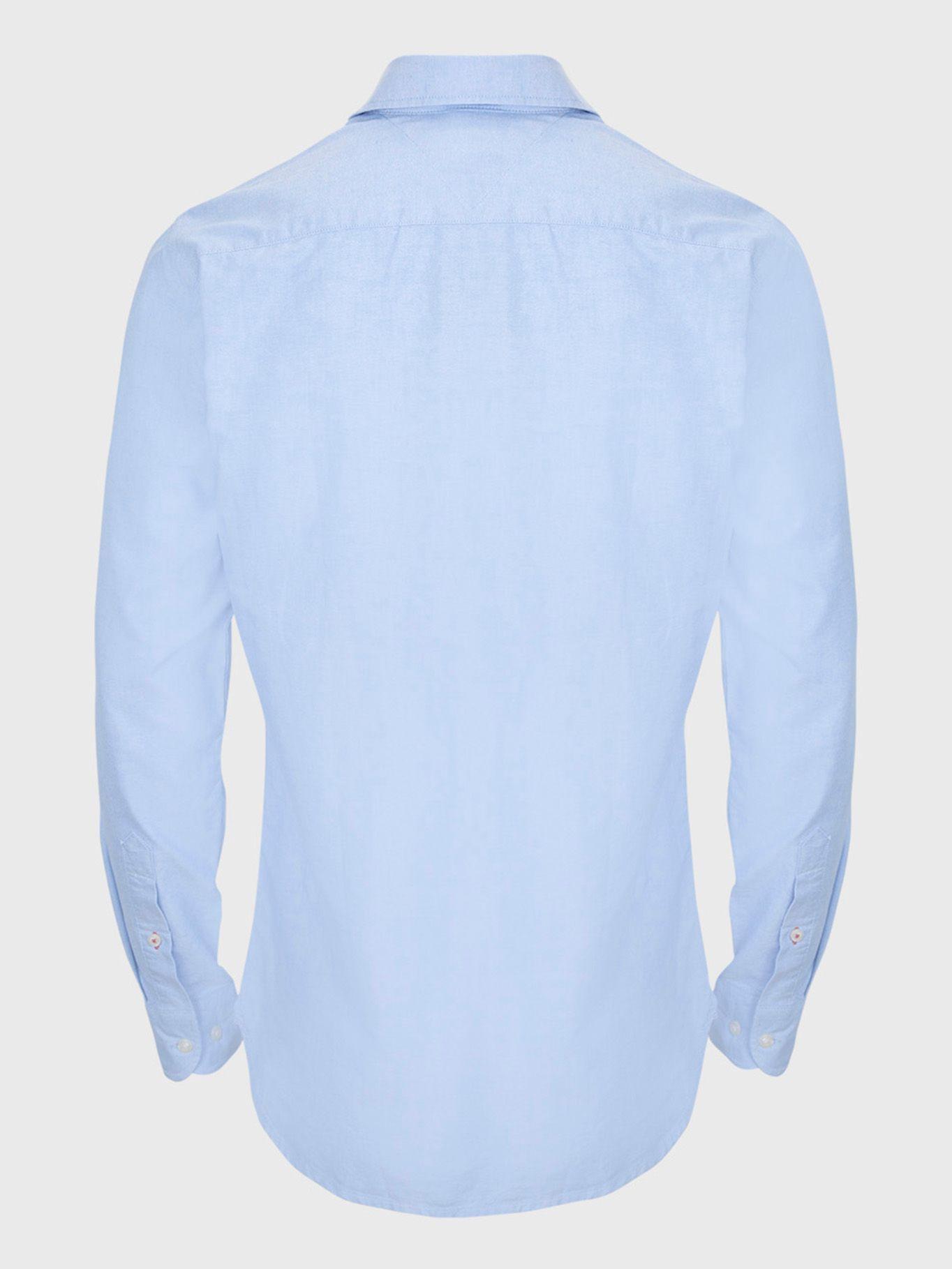 Camisa Light Oxford Azul Tommy Hilfiger M2-1