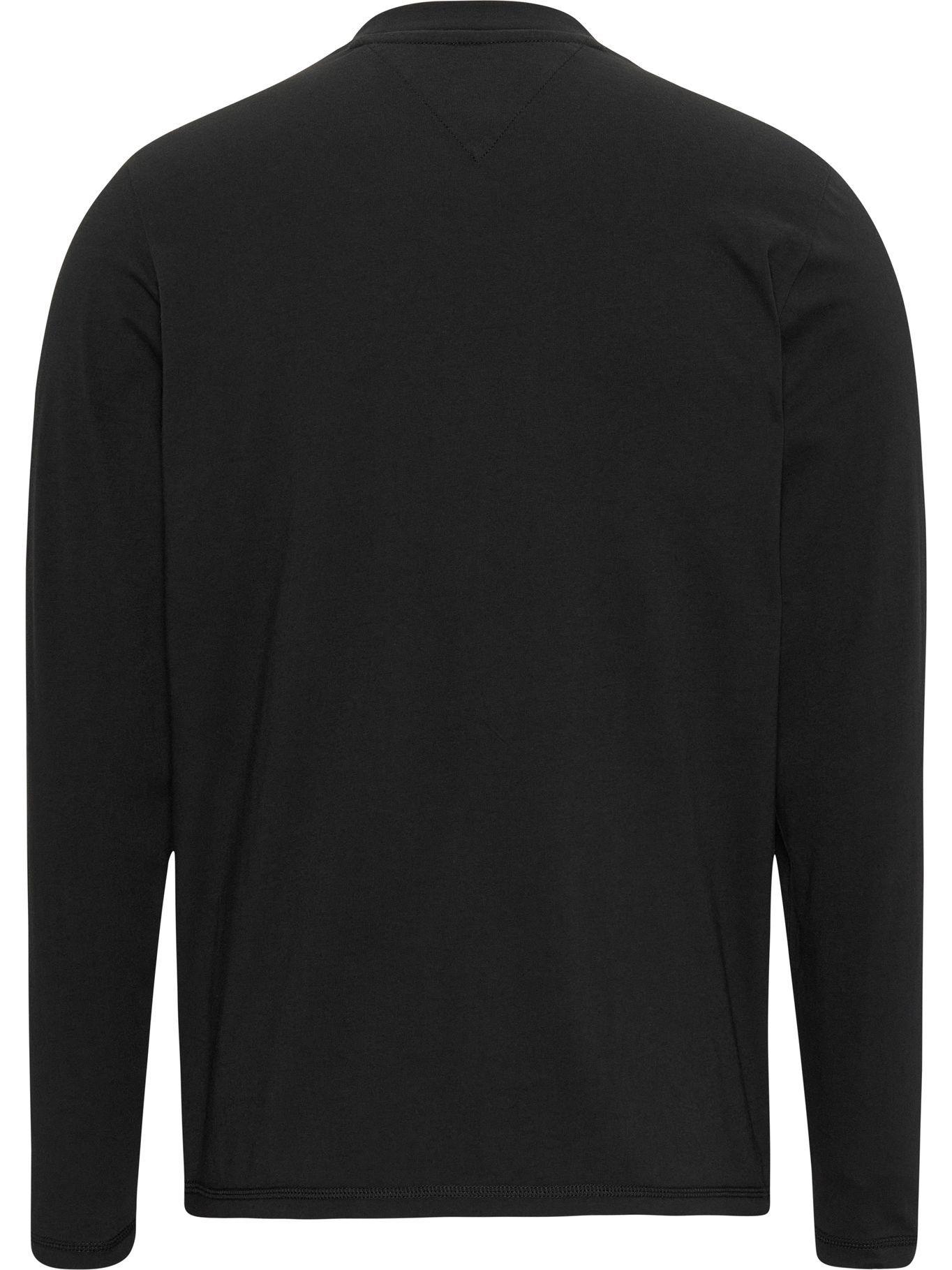 Polera Chest Flag Logo Negro Tommy Jeans-1