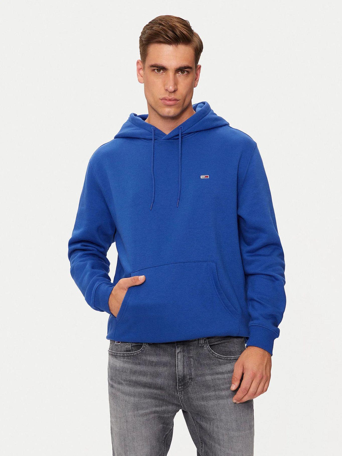 Polerón Hoodie Solid Con Logo Azul Tommy Jeans-0