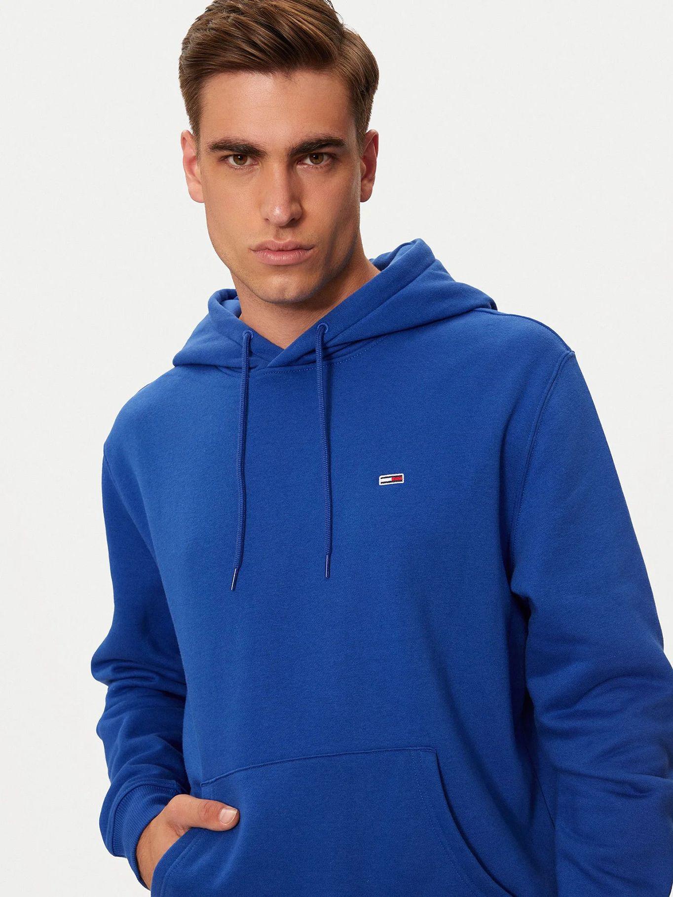 Polerón Hoodie Solid Con Logo Azul Tommy Jeans-3
