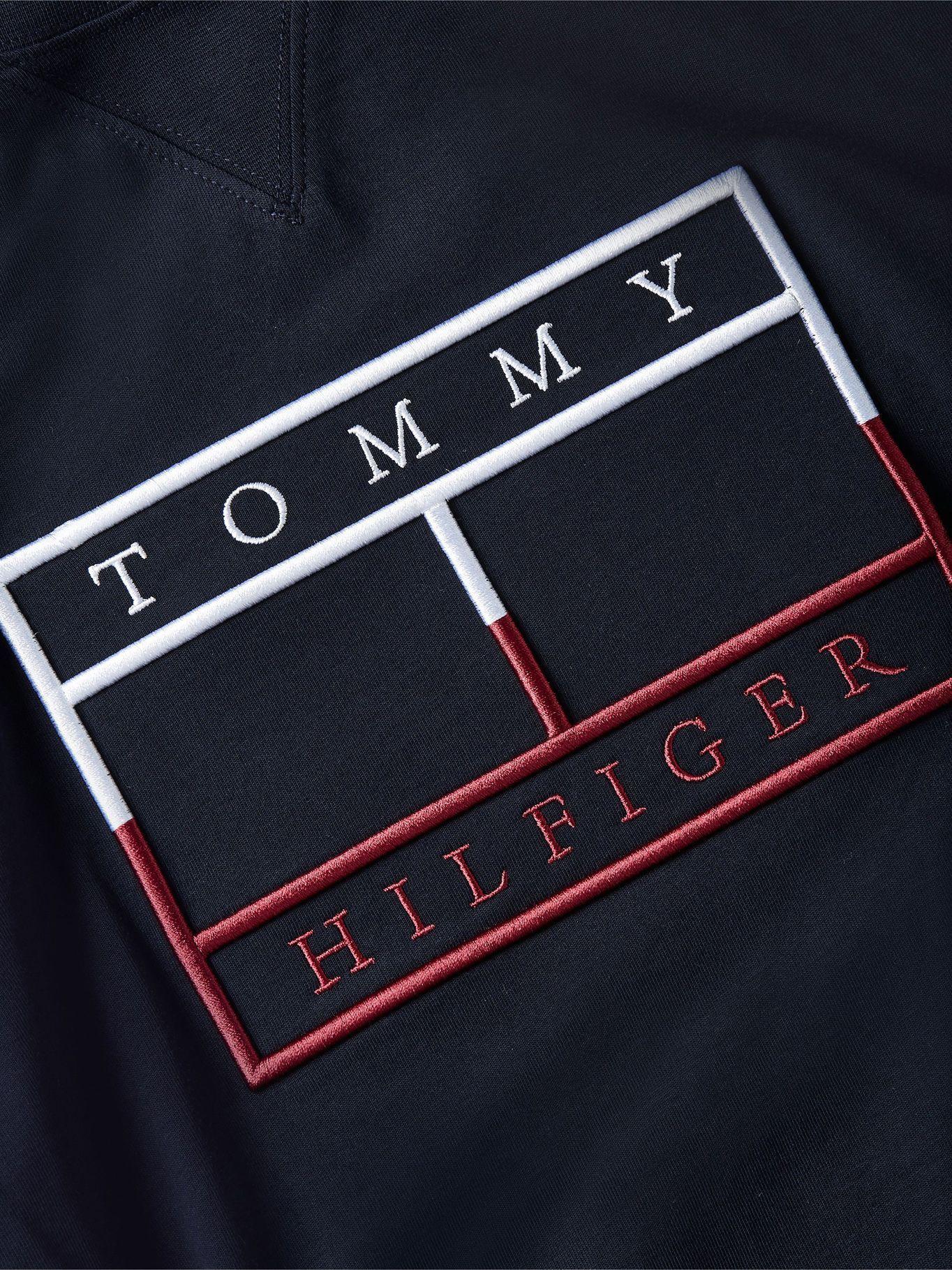 Polera Lineal Flag Logo Azul Tommy Hilfiger-3