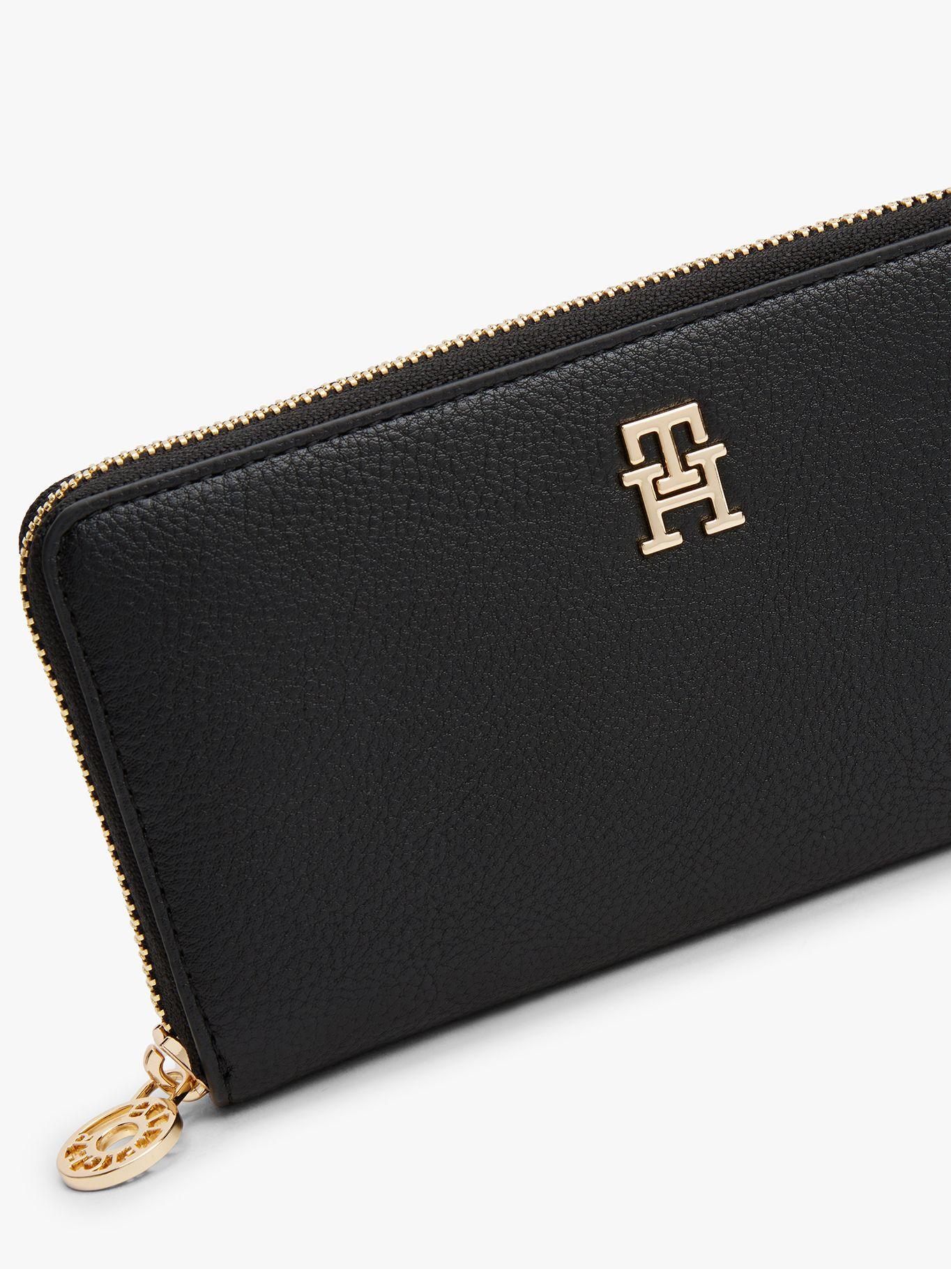 Billetera Monogram Con Cierre Negro Tommy Hilfiger-3