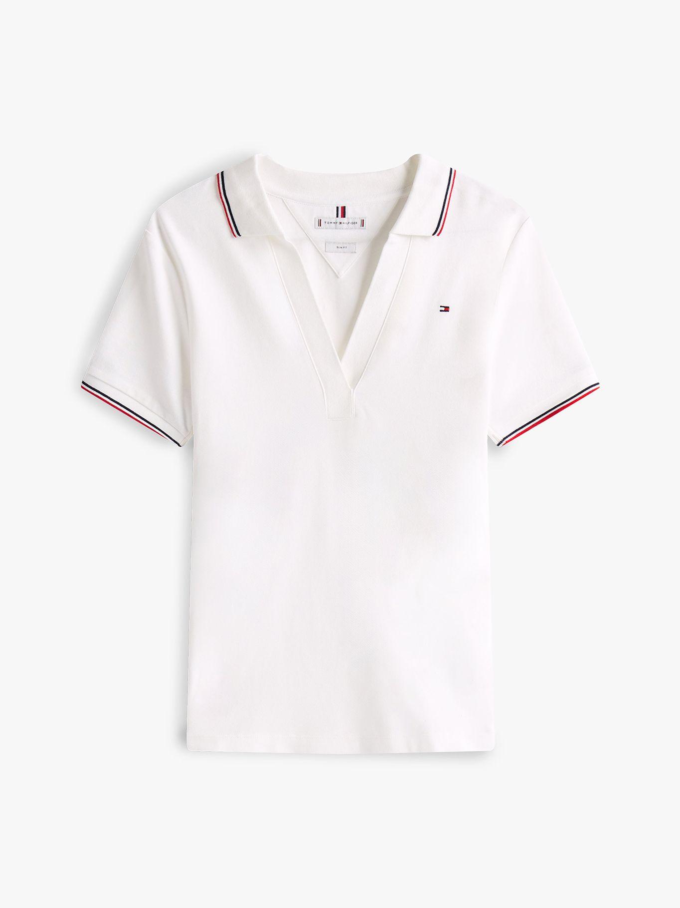 Polo Colección 1985 Slim Fit Blanco YBL Tommy Hilfiger-4