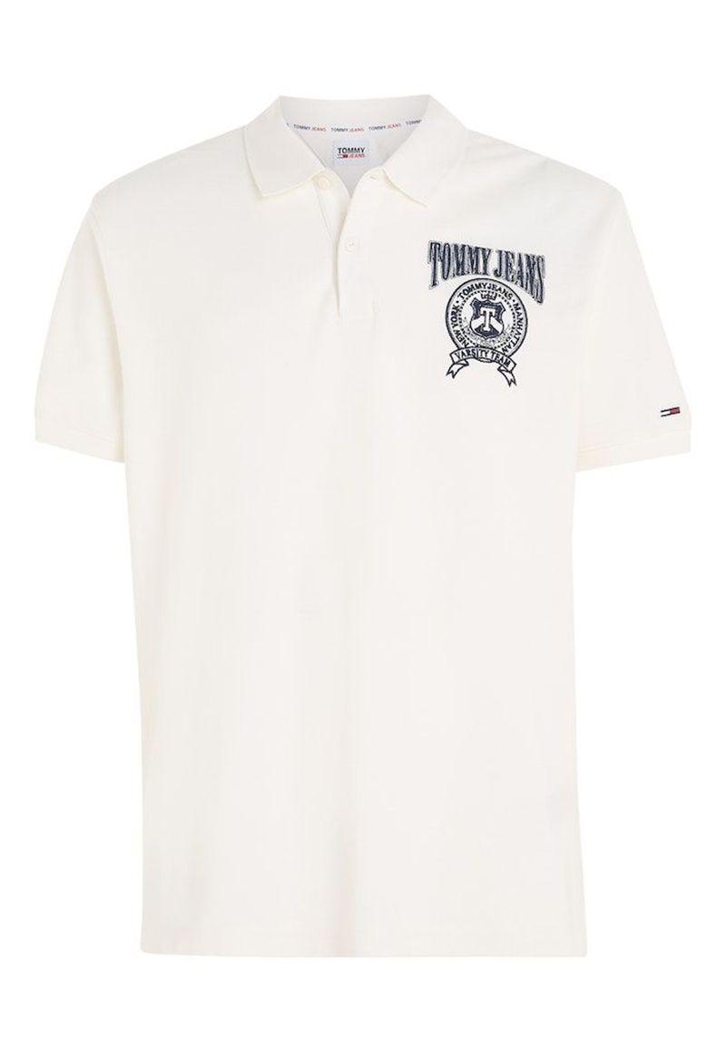 Polo Relaxed Varsity Con Logo Blanco Tommy Jeans-4