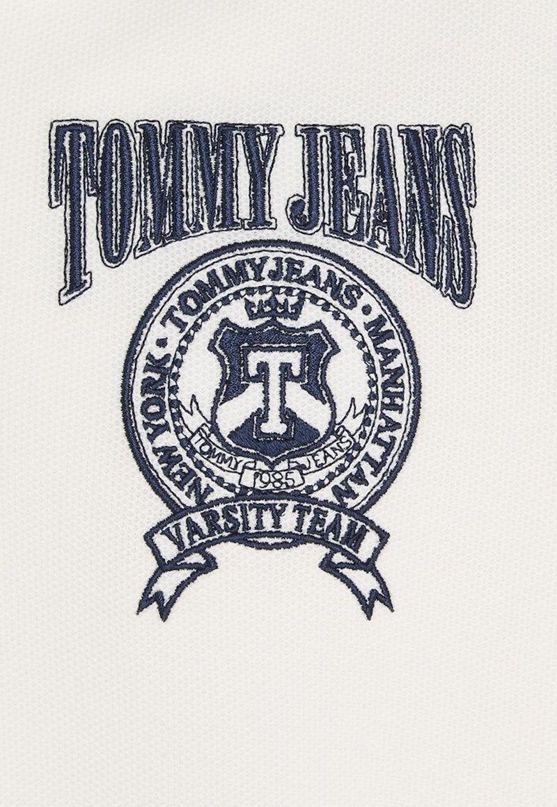 Polo Relaxed Varsity Con Logo Blanco Tommy Jeans-3