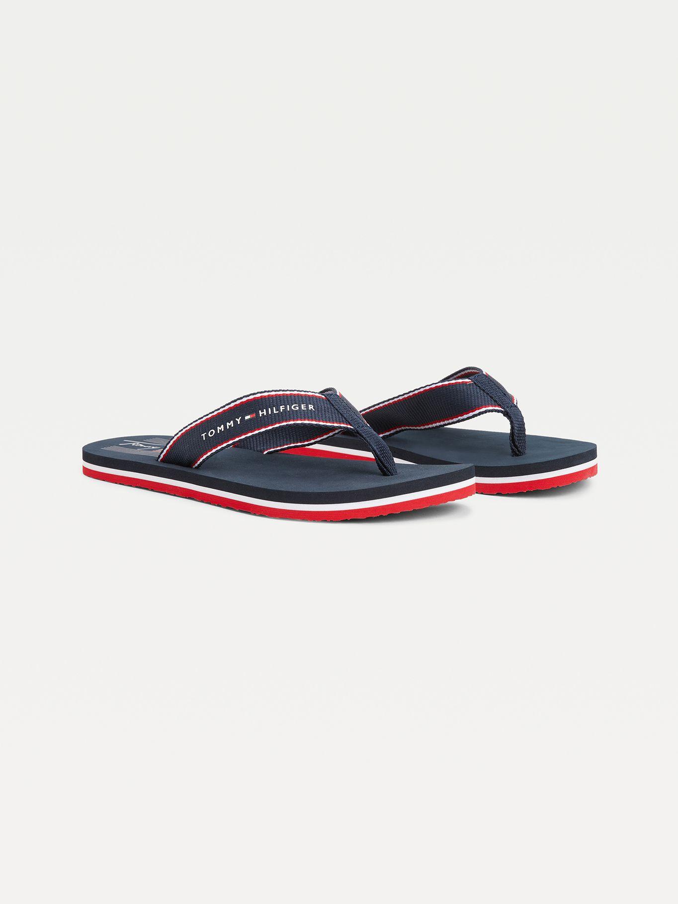 Sandalias Preppy Con Logo Azul Tommy Hilfiger-0