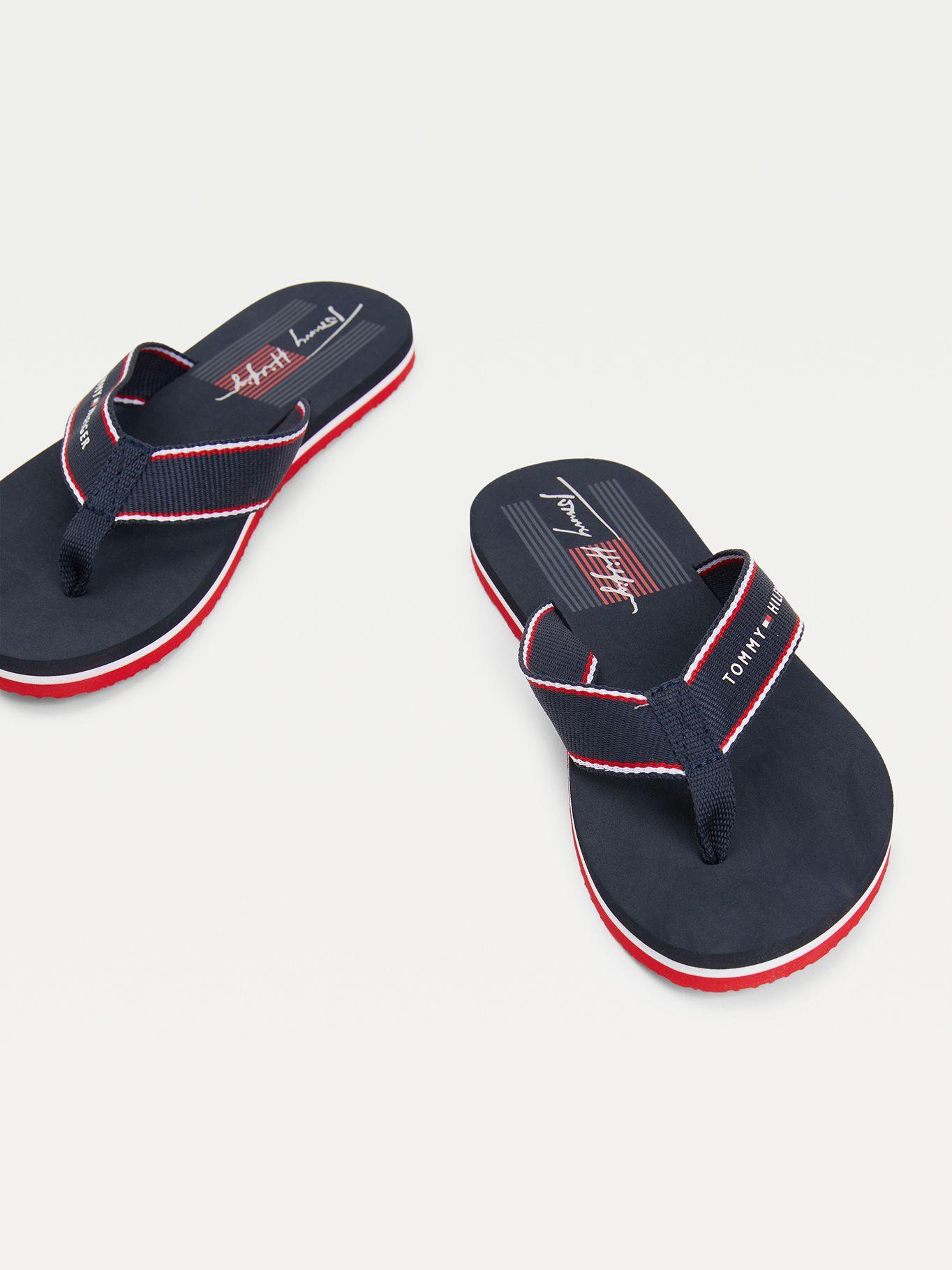 Sandalias Preppy Con Logo Azul Tommy Hilfiger-2