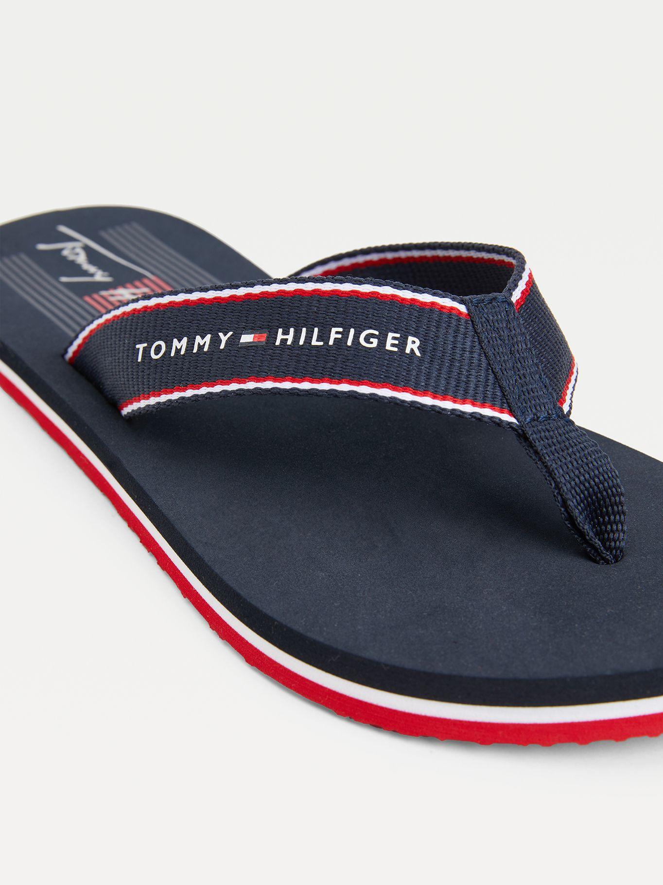 Sandalias Preppy Con Logo Azul Tommy Hilfiger-3
