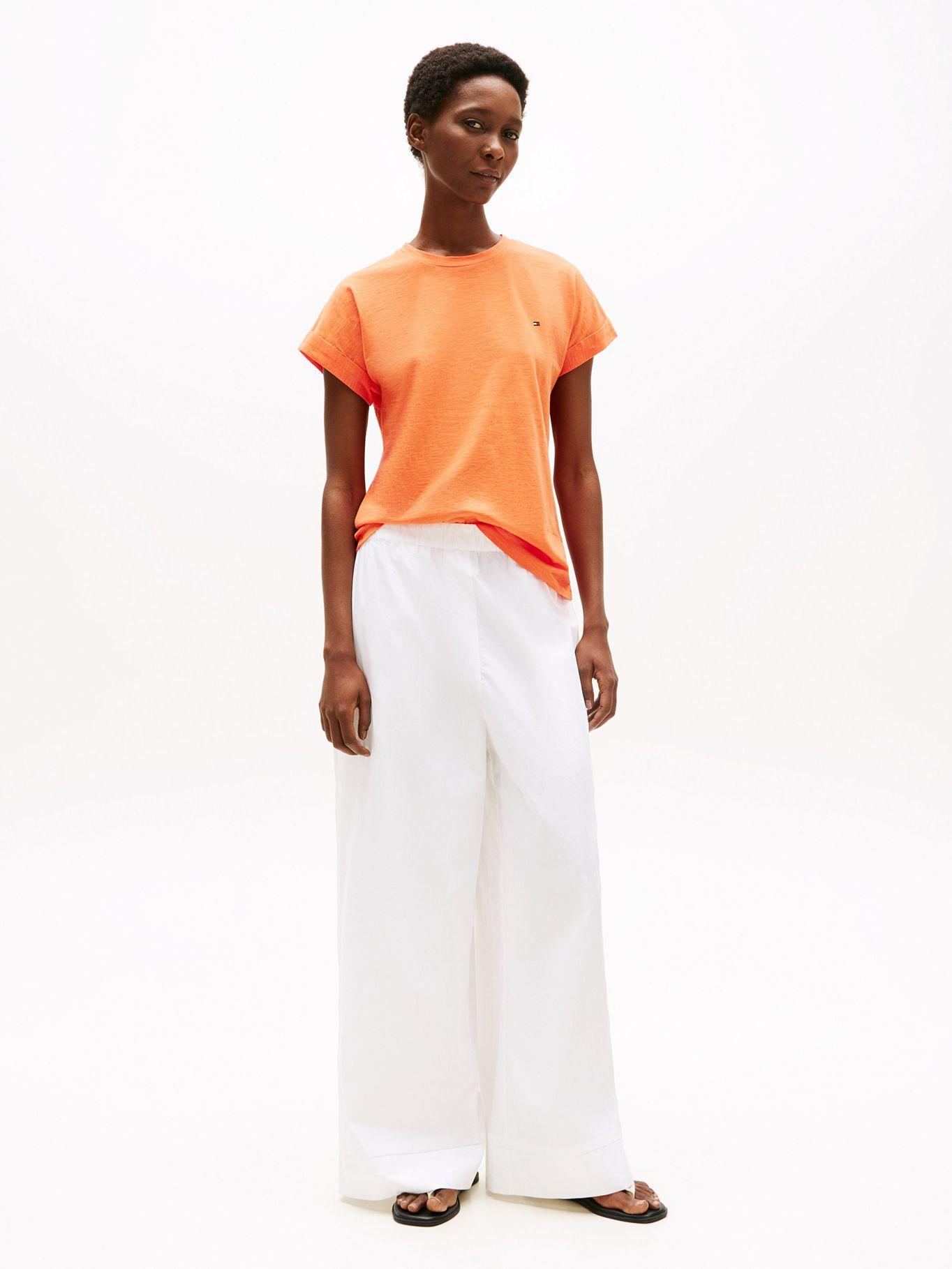 Polera Texturizada Con Logo Naranjo SCX Tommy Hilfiger-1