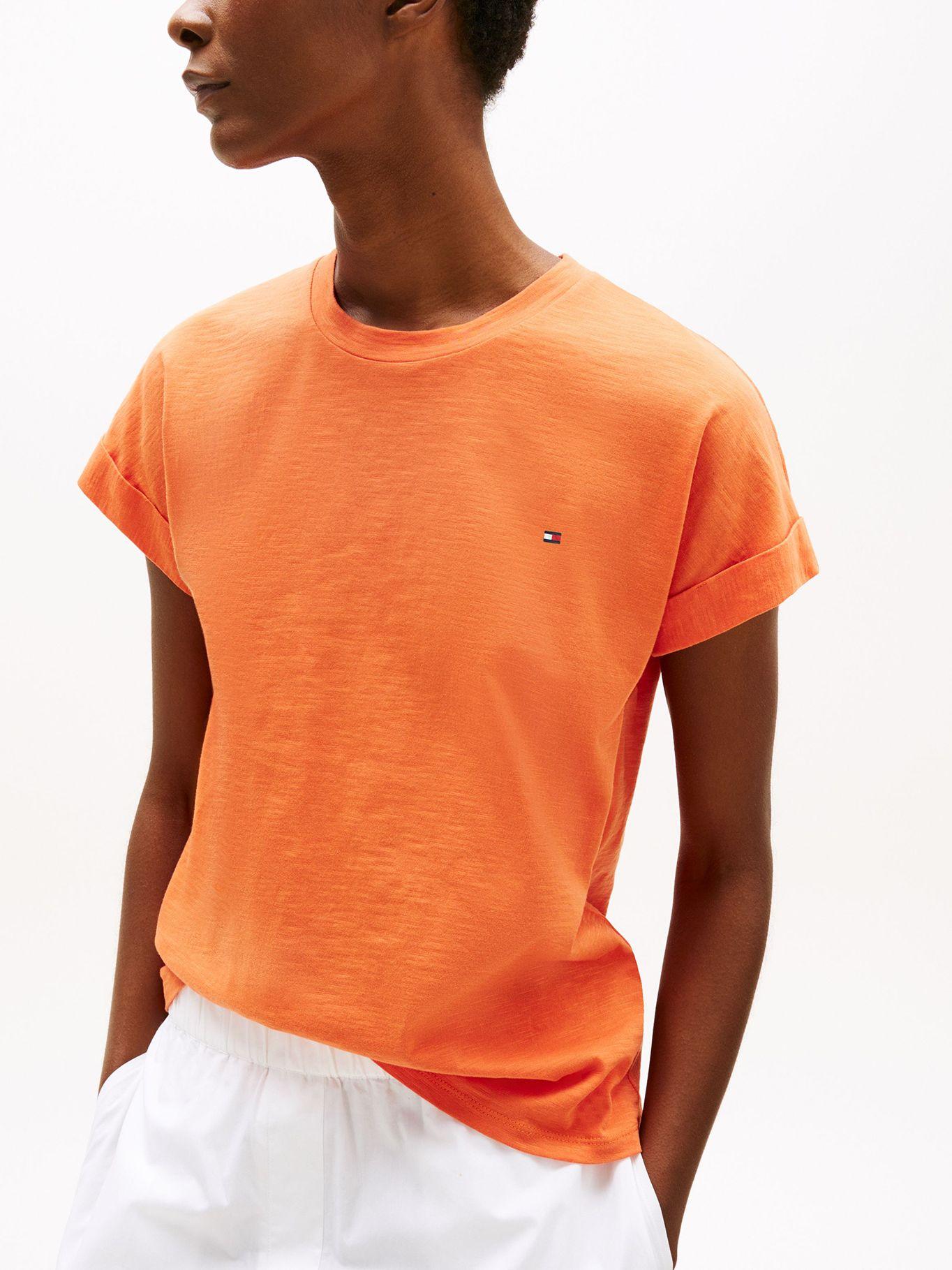 Polera Texturizada Con Logo Naranjo SCX Tommy Hilfiger-3