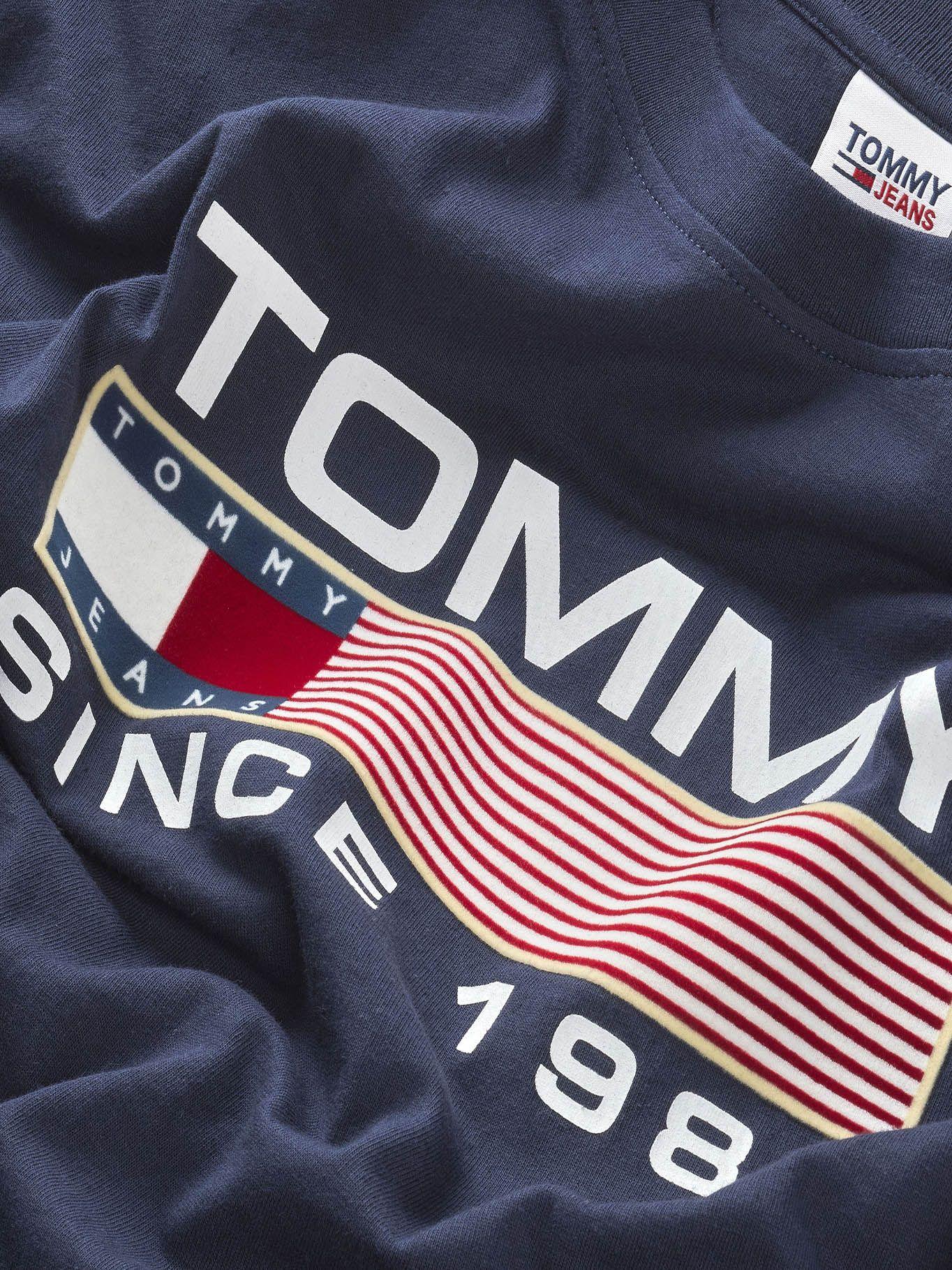 Polera Athletic Twisted Logo Azul Tommy Jeans-2