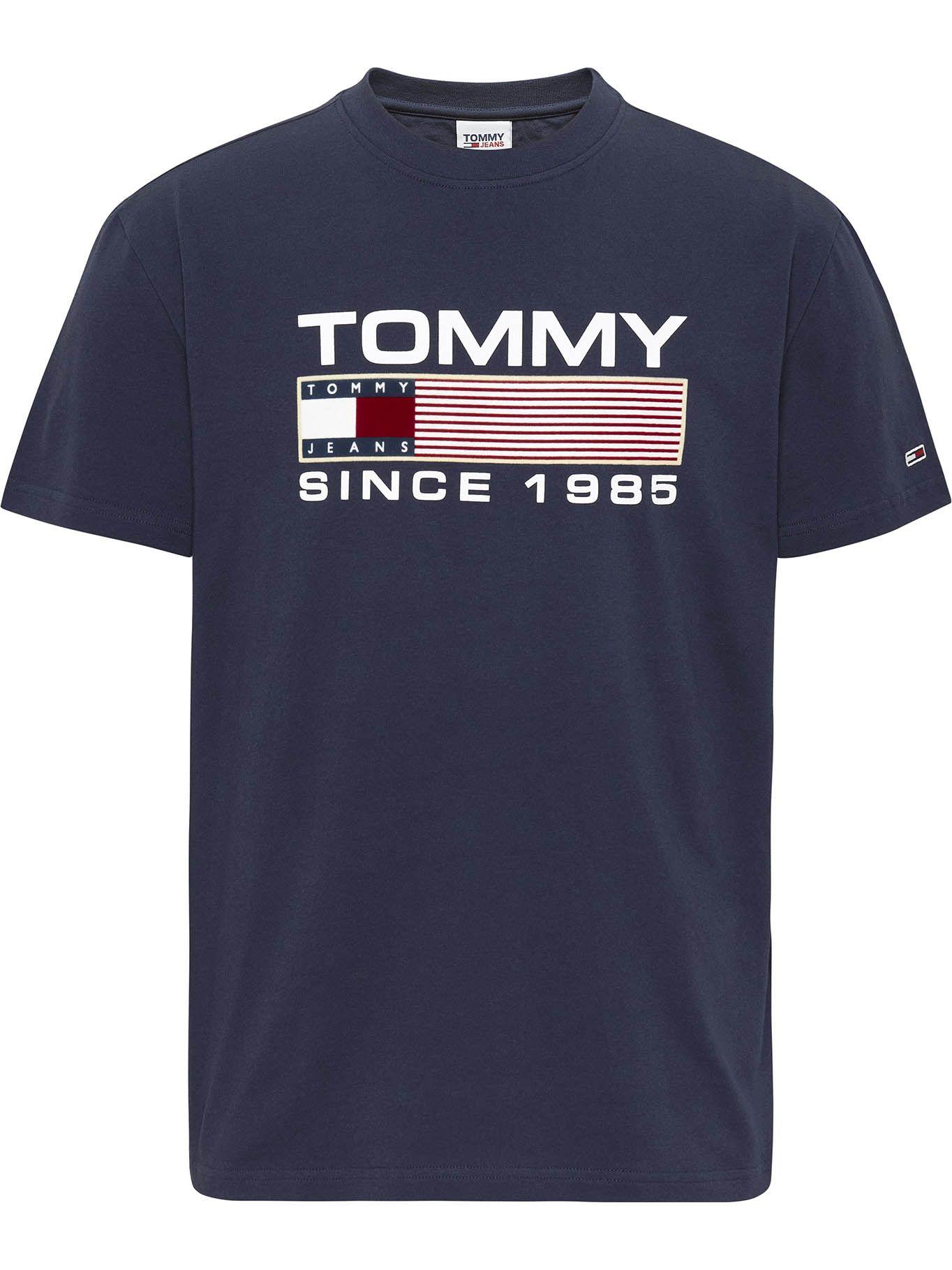 Polera Athletic Twisted Logo Azul Tommy Jeans-0