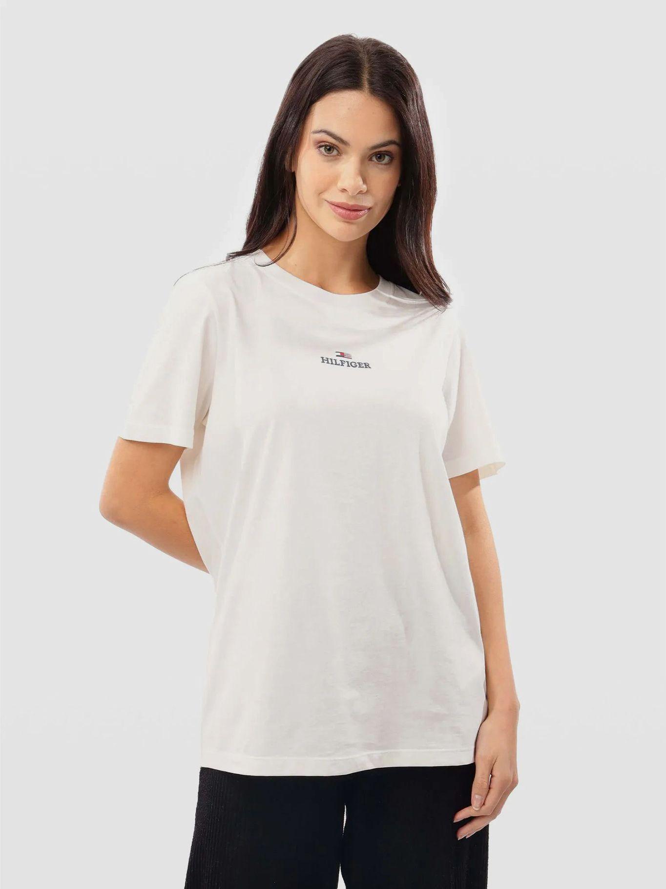 Polera Logo Gráfico Regular  Blanco 01S Tommy Hilfiger-0