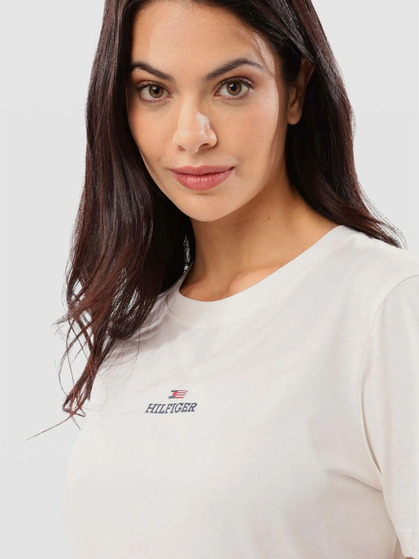 Polera Logo Gráfico Regular  Blanco 01S Tommy Hilfiger-3