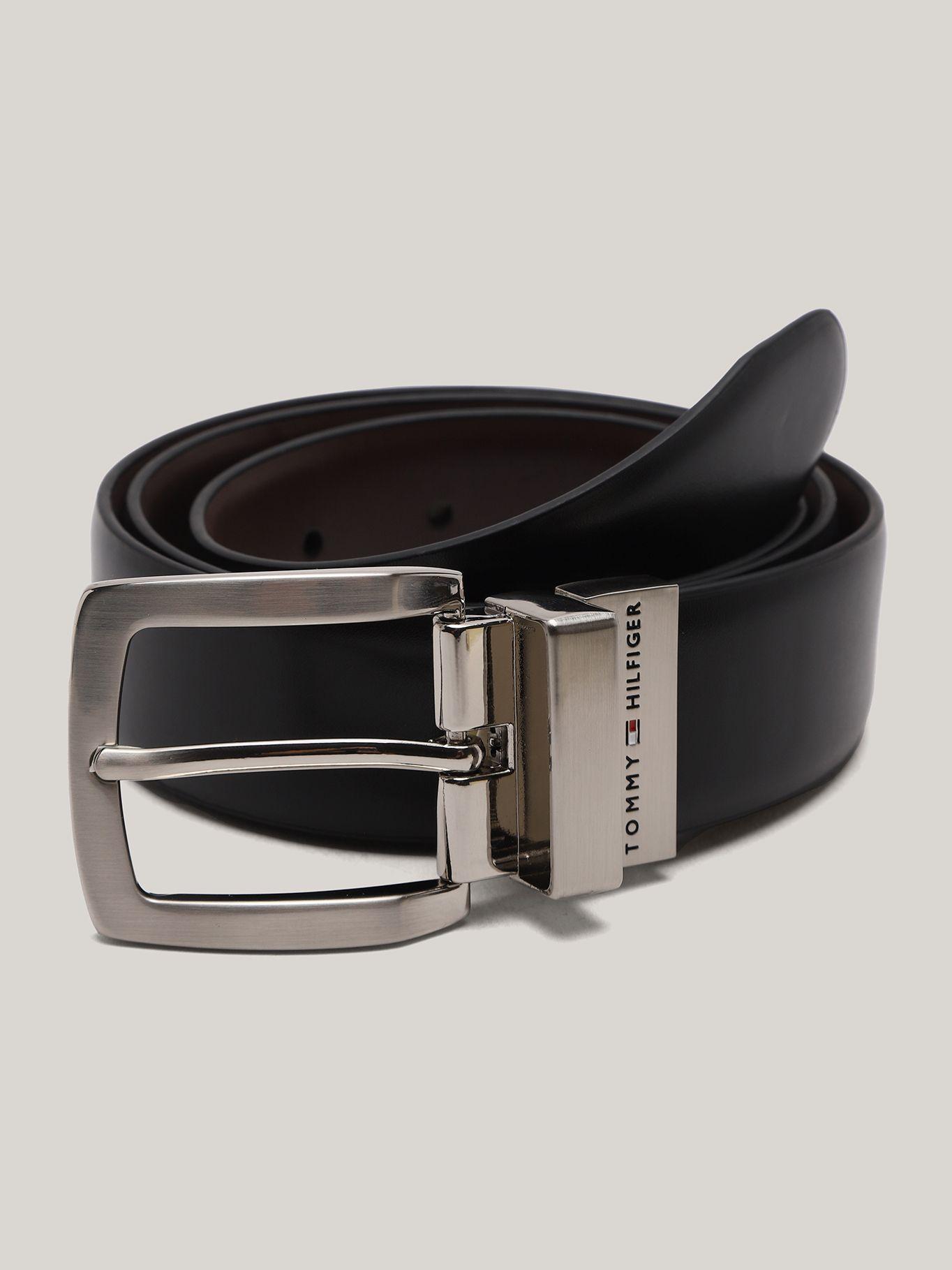 CINTURON CLÁSICO HEBILLA METÁLICA NEGRO TOMMY HILFIGER-0