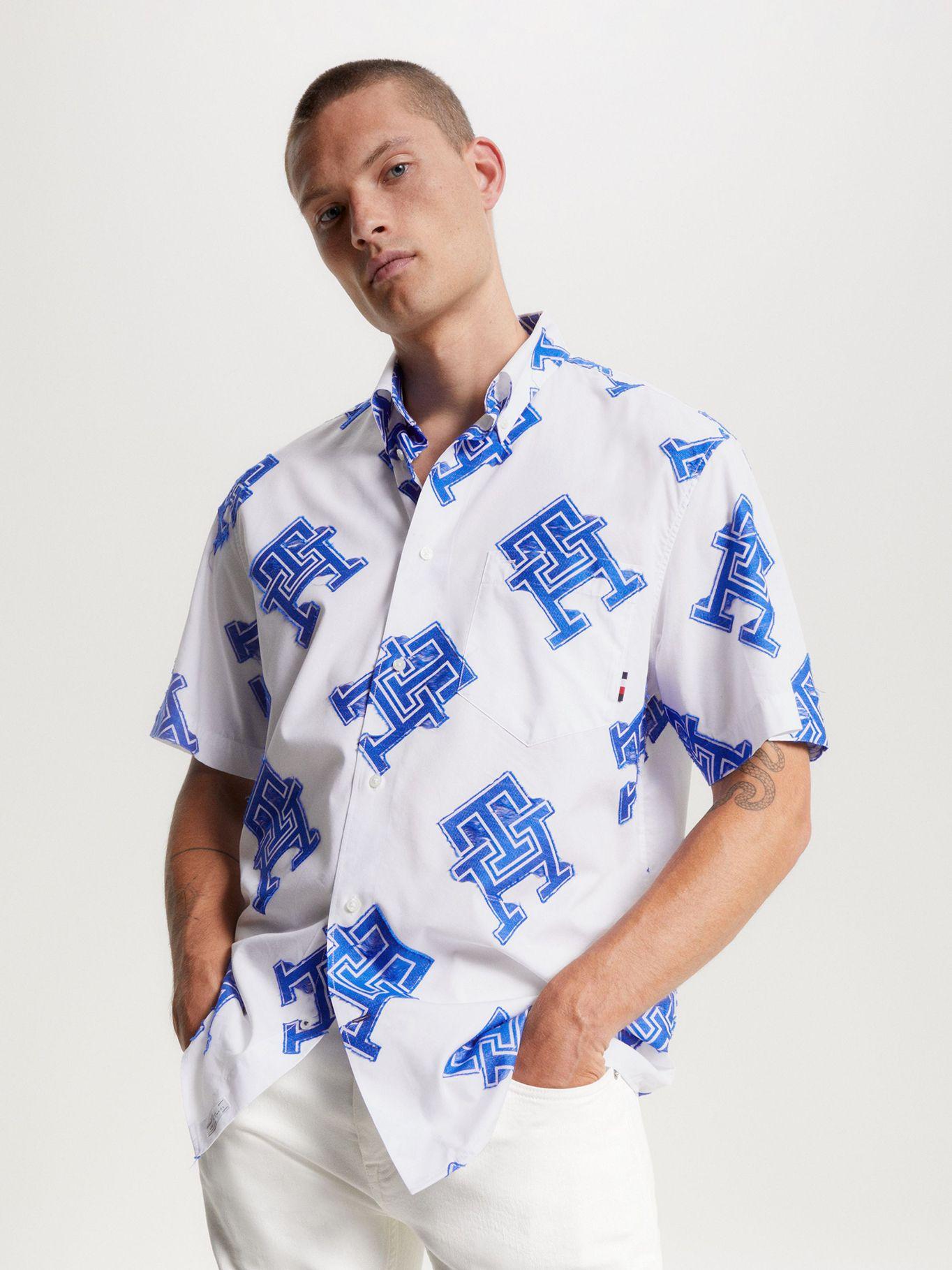 Camisa Monogram Archive Blanco Tommy Hilfiger-0
