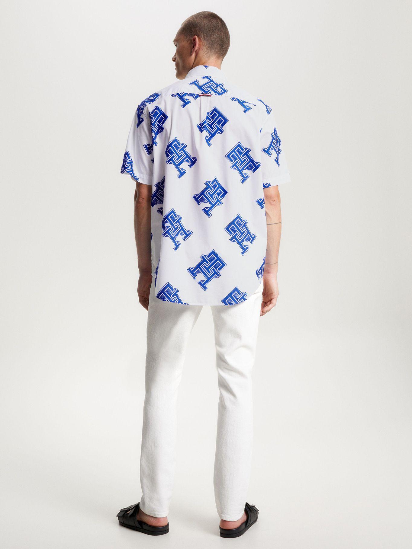 Camisa Monogram Archive Blanco Tommy Hilfiger-2