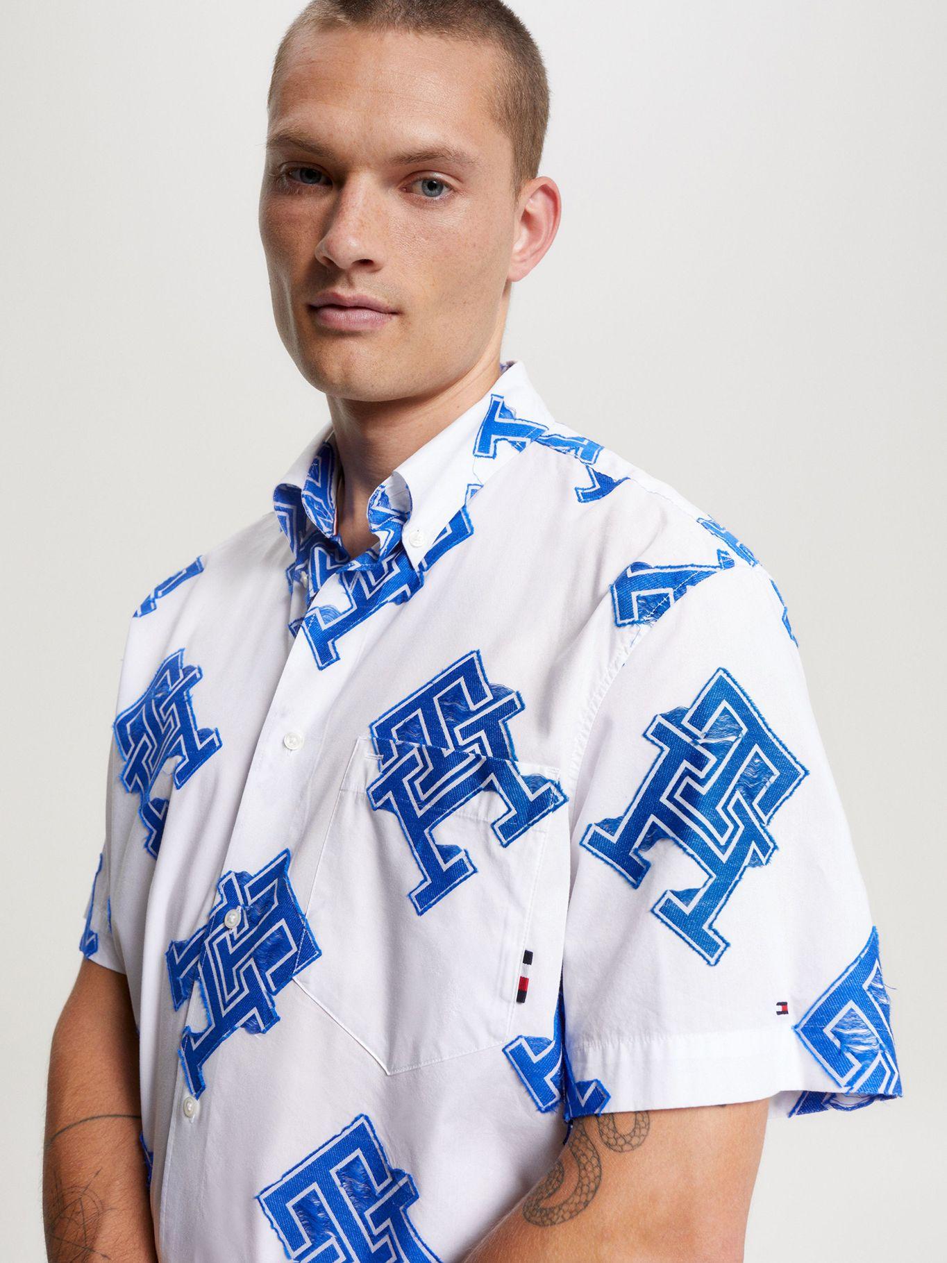 Camisa Monogram Archive Blanco Tommy Hilfiger-3